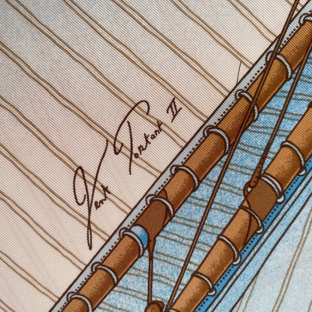 Pristine Boxed Hermès Royal Yacht Squadron Bicentenary Silk Scarf