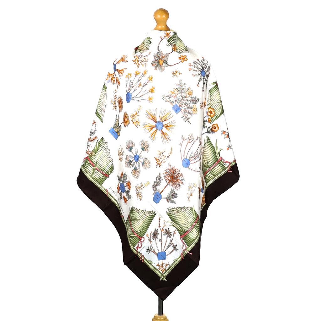 Brand New Boxed Hermès Herbier de Gavarnie Silk Scarf Quite Rare