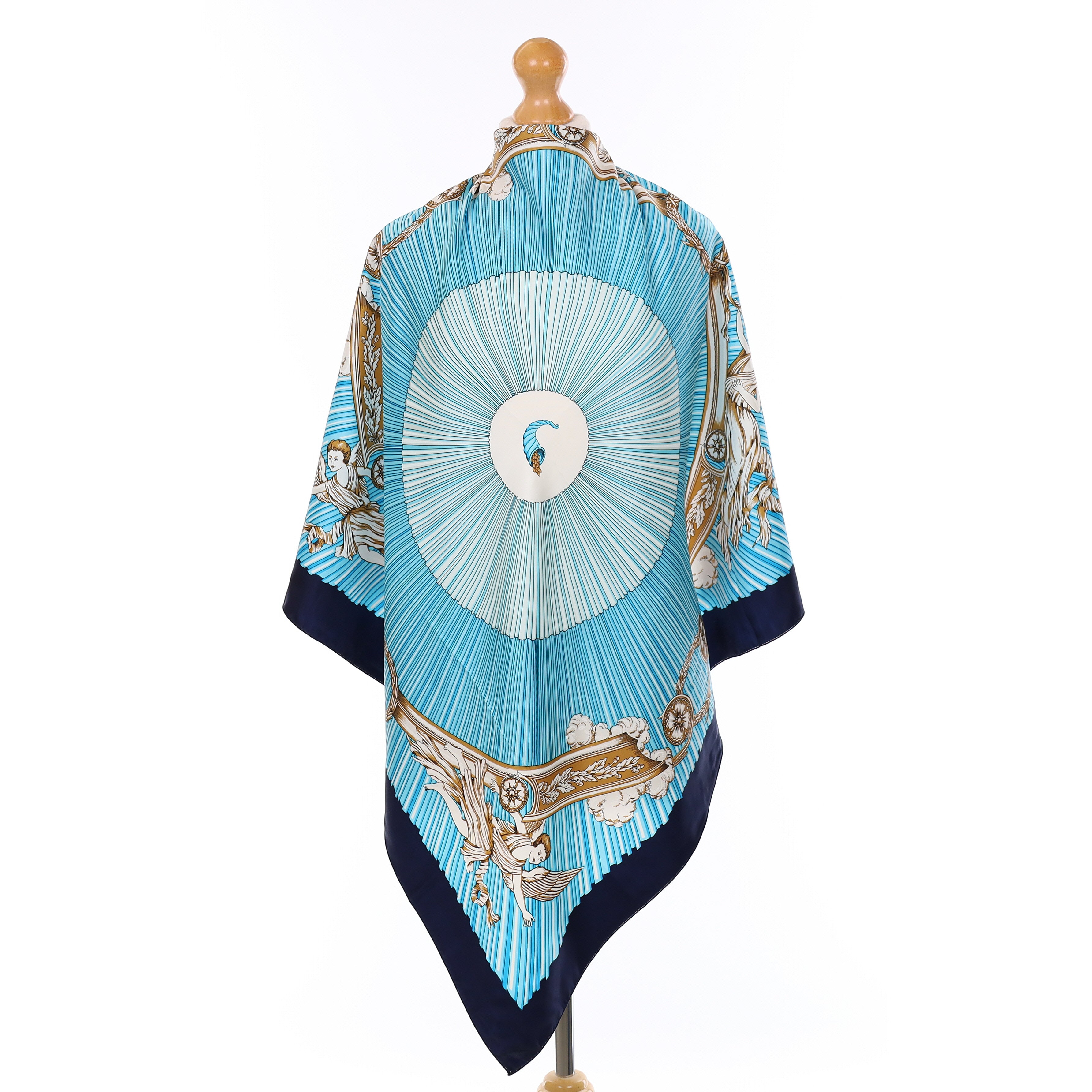 Turquoise Silk Scarf