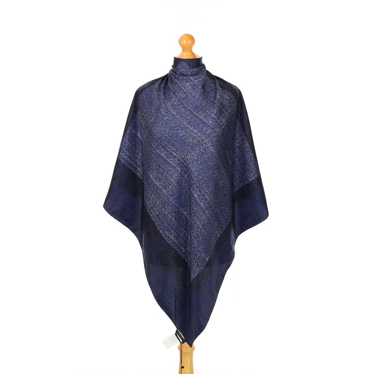 Brand New Marina Rinaldi Dark Blue Silk Scarf