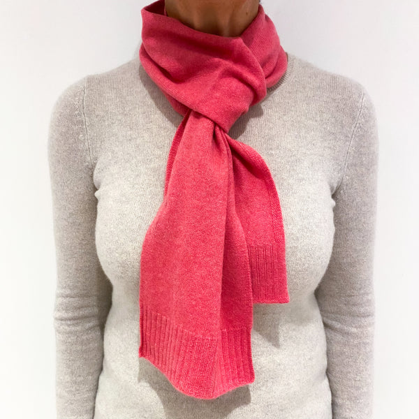 Bubblegum Pink Cashmere Scarf