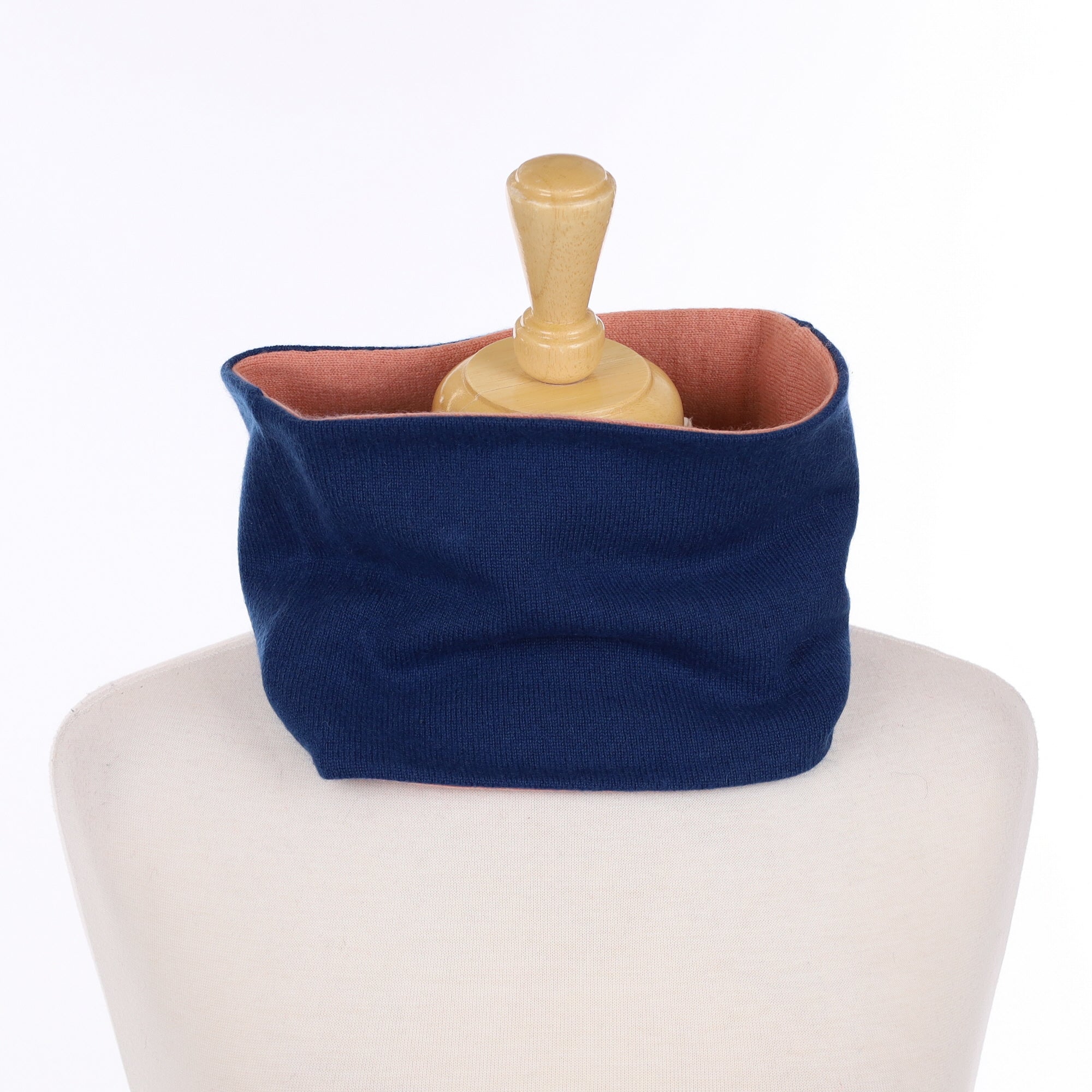 Ocean Blue and Peach Neck Warmer