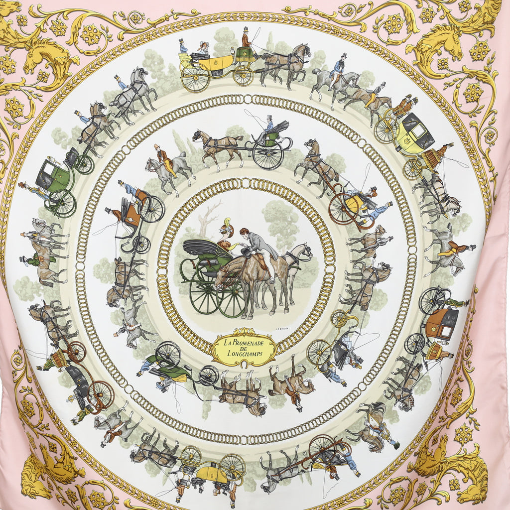 Hermès La Promenade de Longchamps Silk Scarf