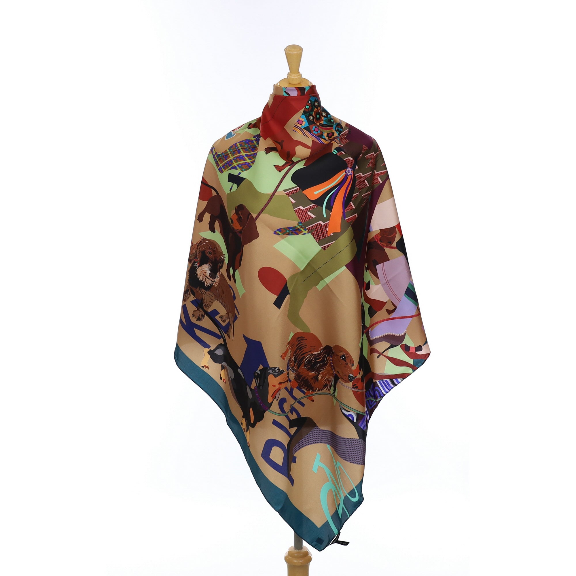 Brand New Marylène Madou Silk Scarf