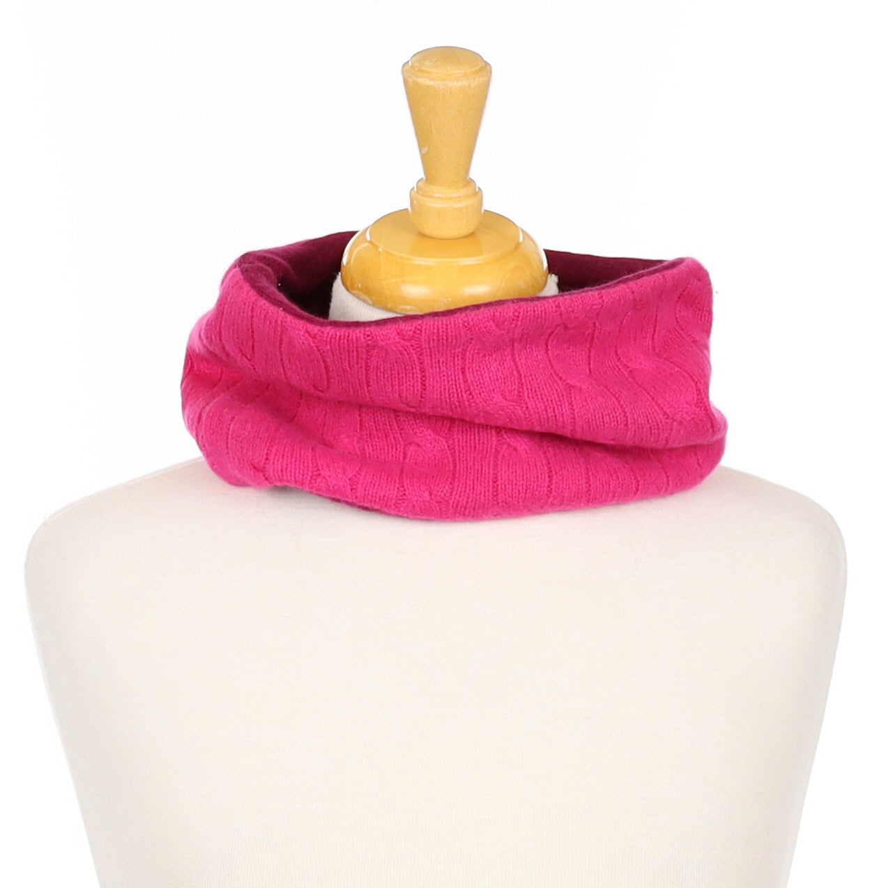 Fuchsia Pink and Mulberry Purple Neck Warmer