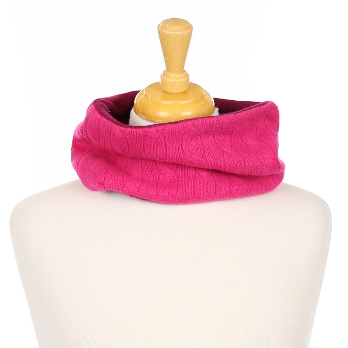 Fuchsia Pink and Mulberry Purple Neck Warmer