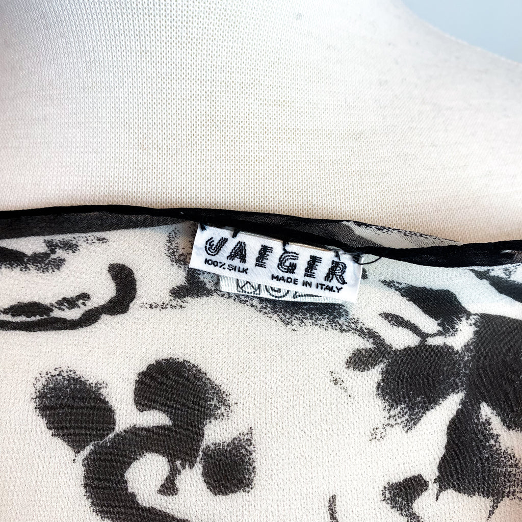 Jaegar Abstract Silk Scarf