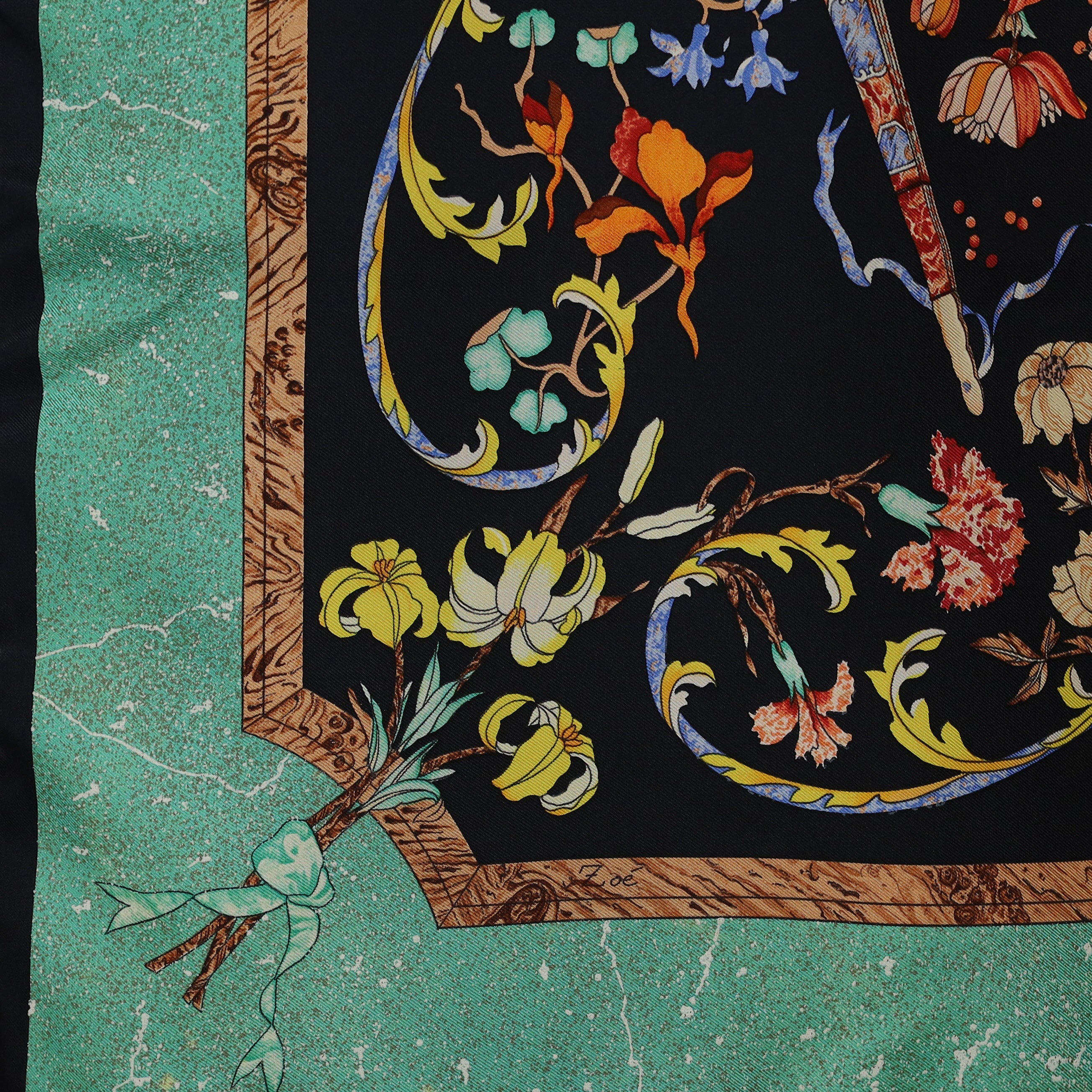 Hermès Pierres D’orient Et D’occident Silk Scarf