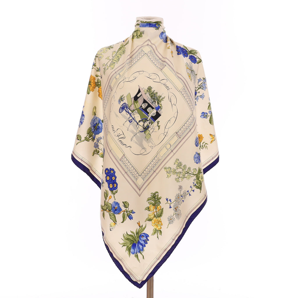 Hermès Quai Aux Fleurs Silk Scarf