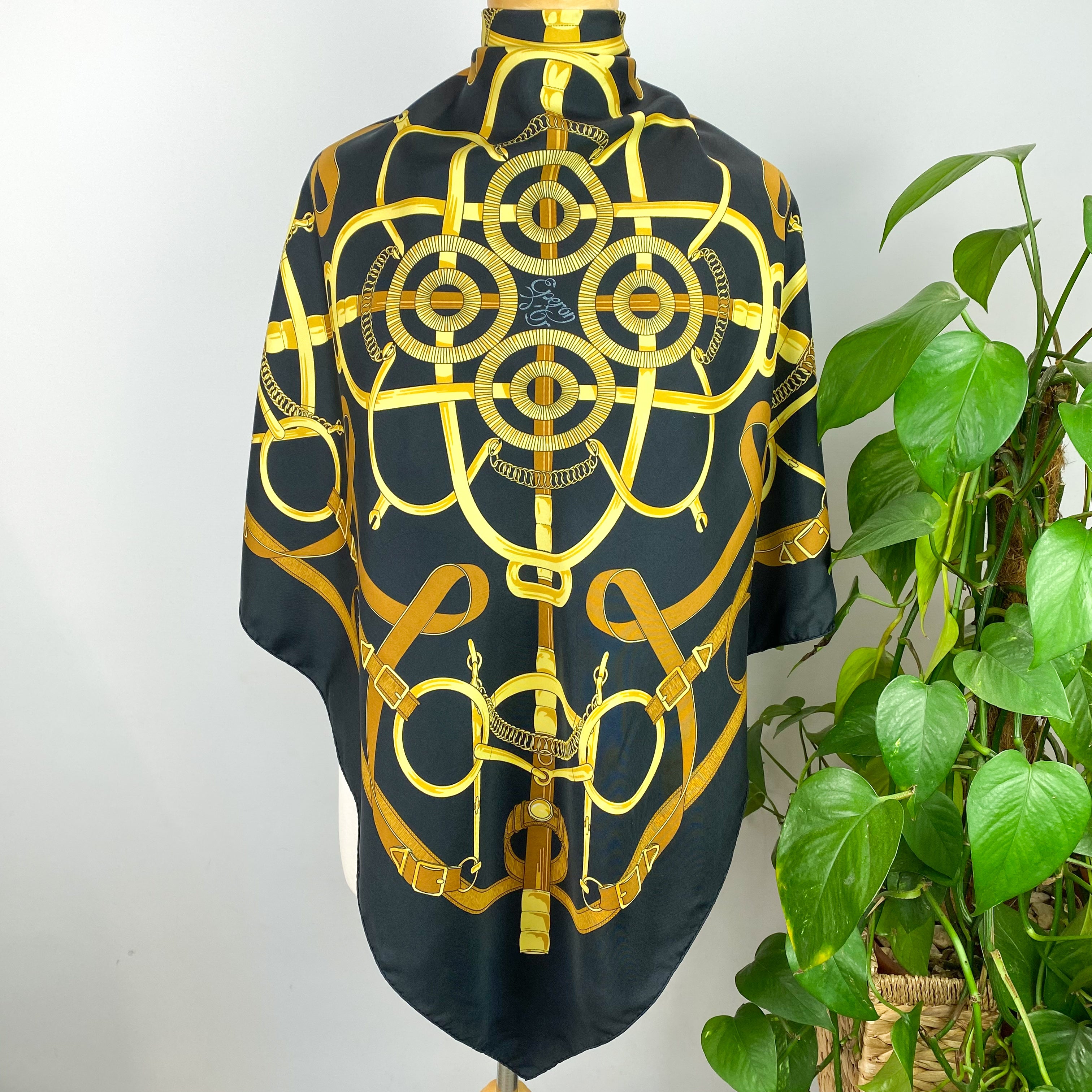 Boxed Eperon D’Or Hermés Silk Scarf