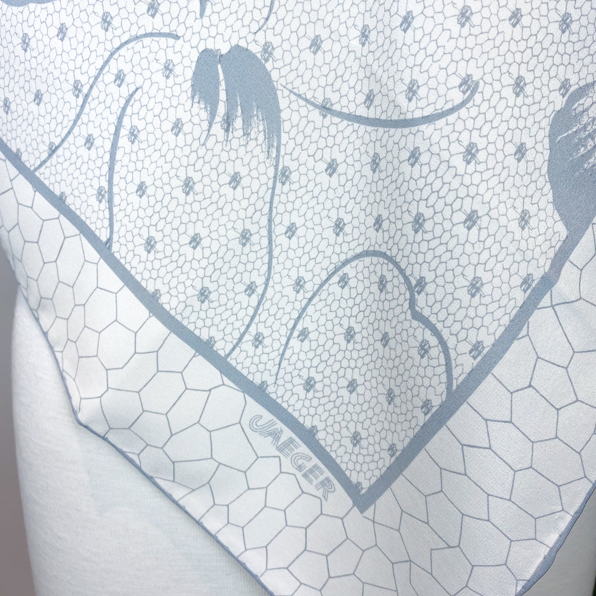Jaeger Abstract Vintage Silk Scarf