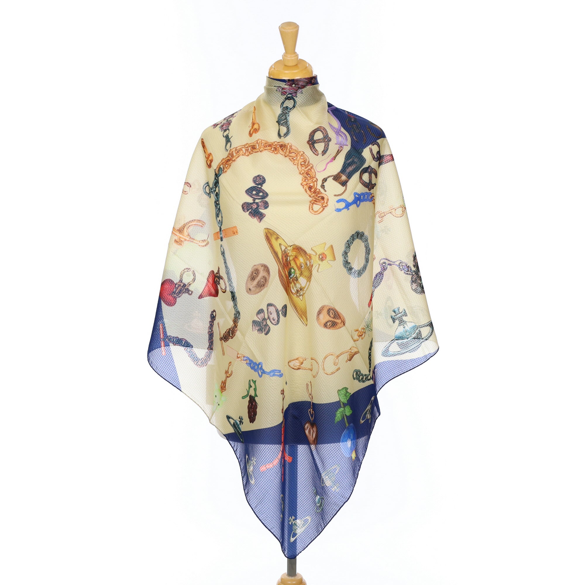 Brand New Boxed Vivienne Westwood Designer Silk Scarf