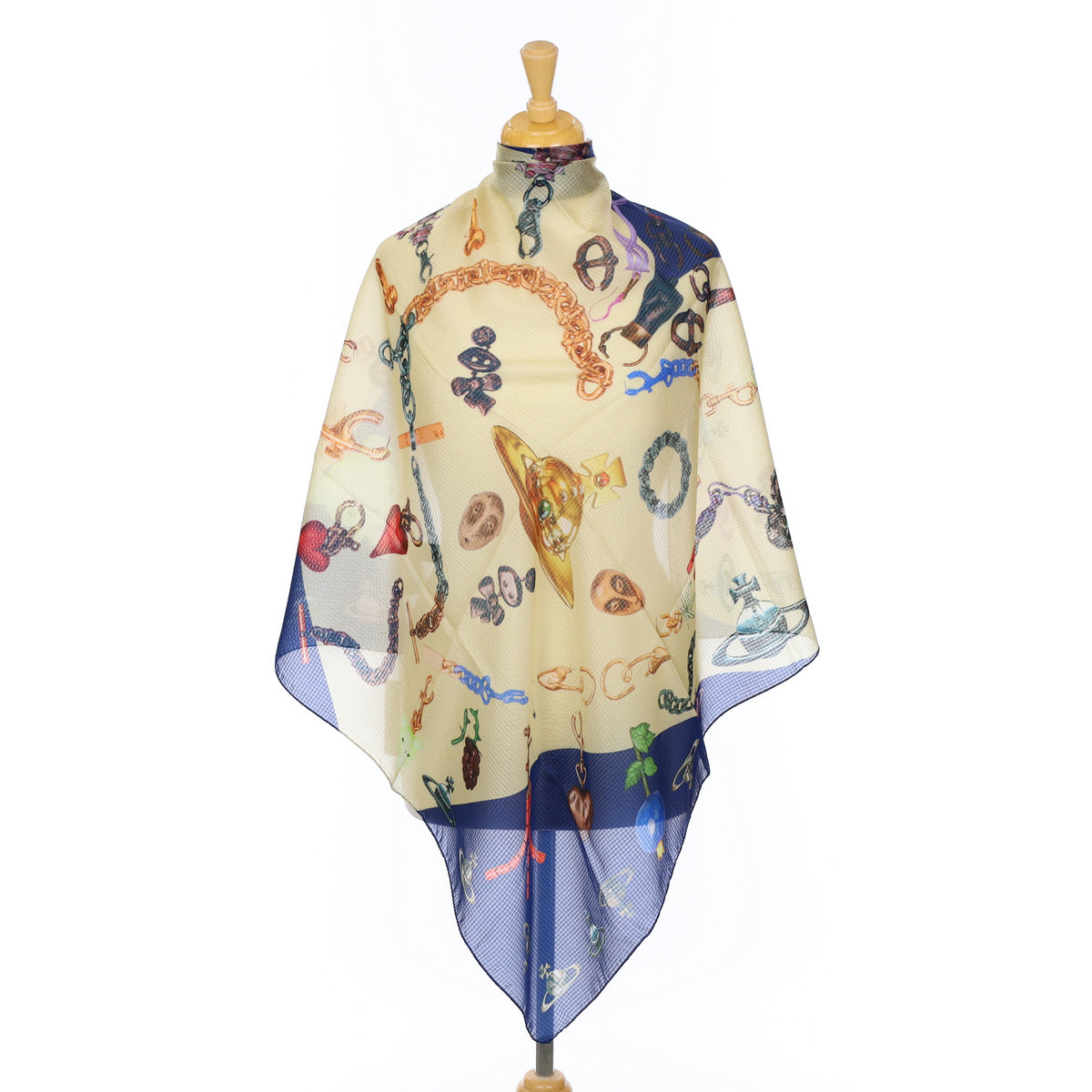 Brand New Boxed Vivienne Westwood Designer Silk Scarf