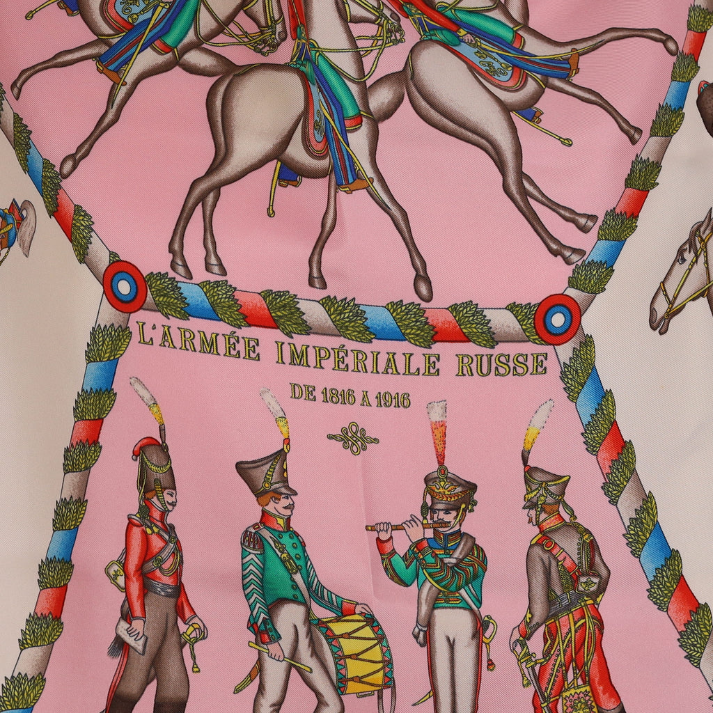 Hermès L’Armée Impériale Russe Silk Scarf