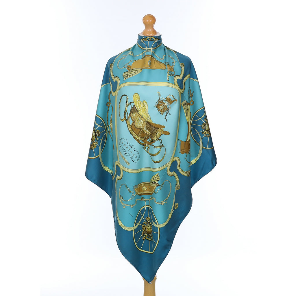 Hermès Springs Silk Scarf