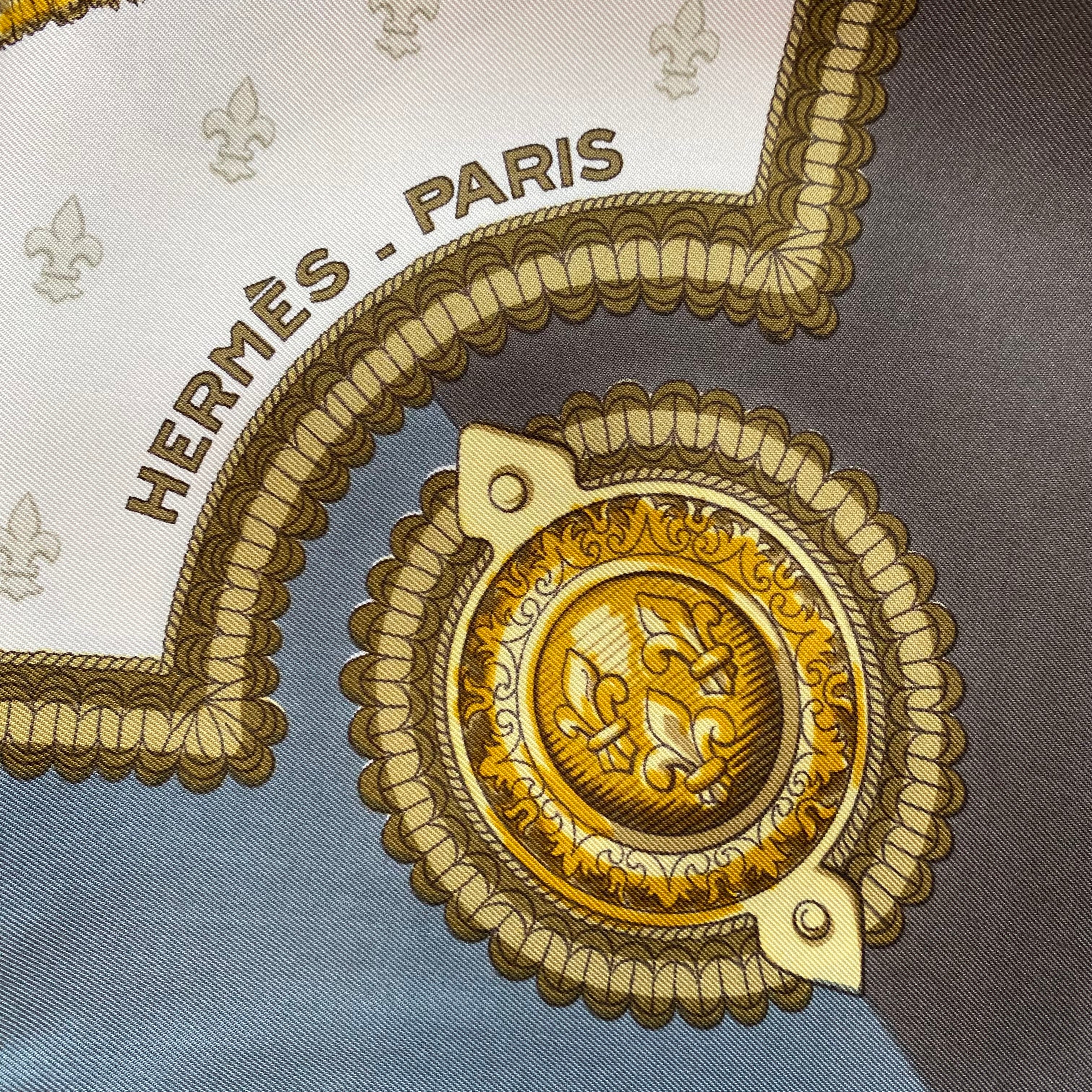 Hermès Selles A Housse Silk Scarf
