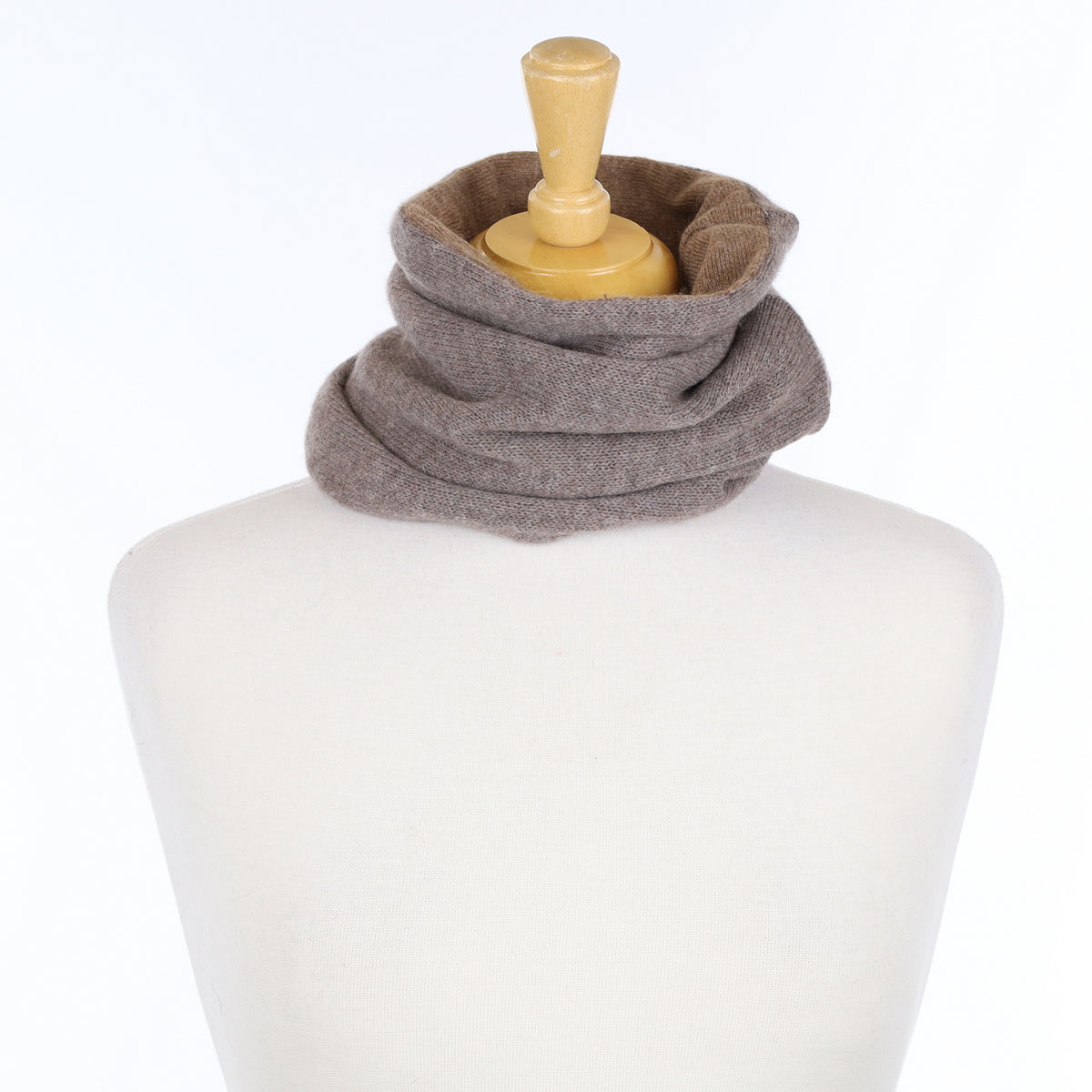 Men’s Mink Brown and Toffee Luxury Double Layered Snood