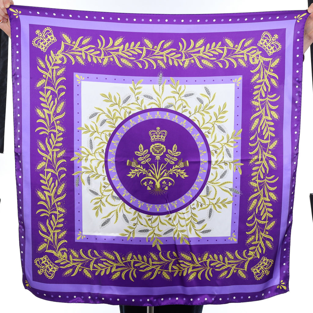 Brand New Boxed Platinum Jubilee Silk Scarf