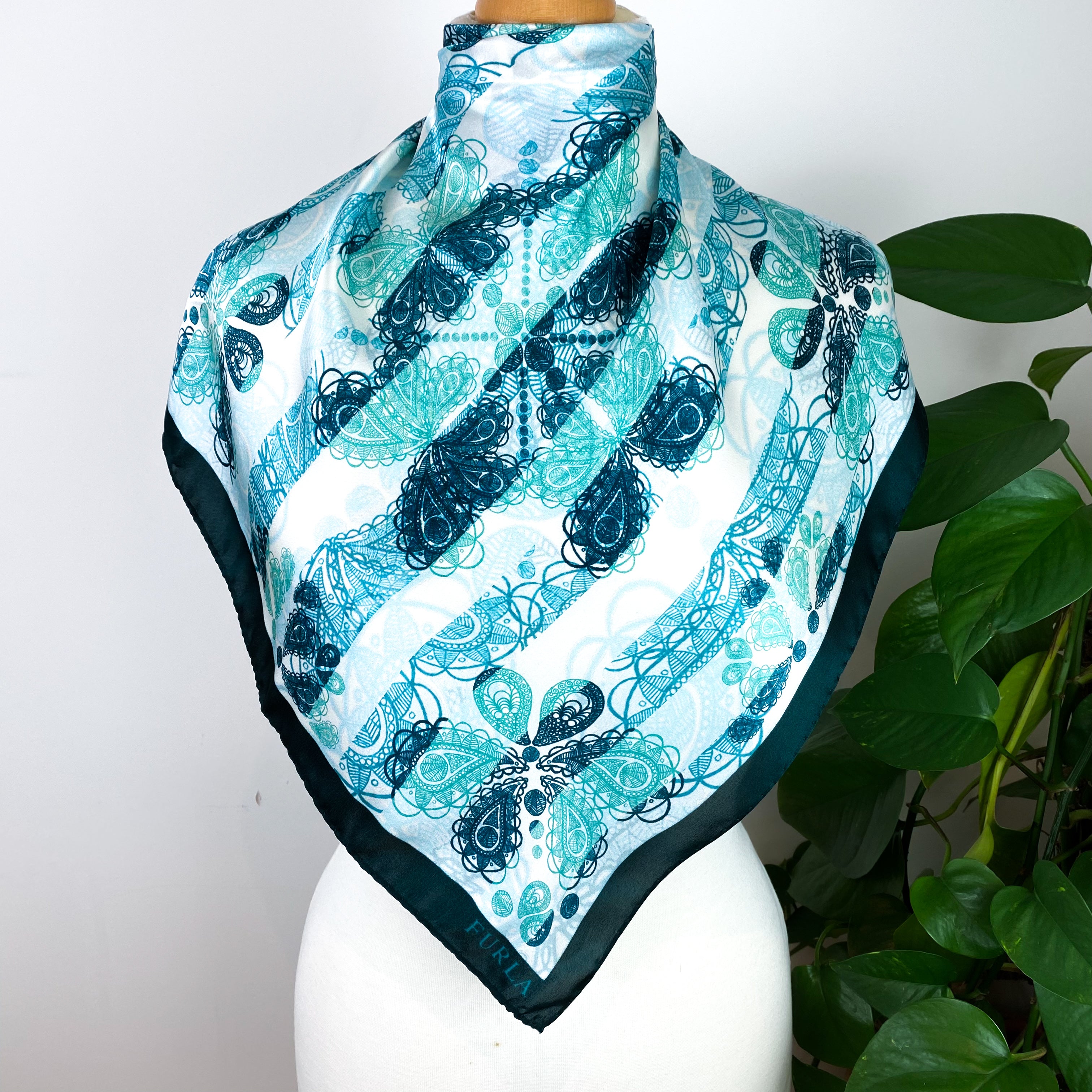 Furla Floral Silk Scarf