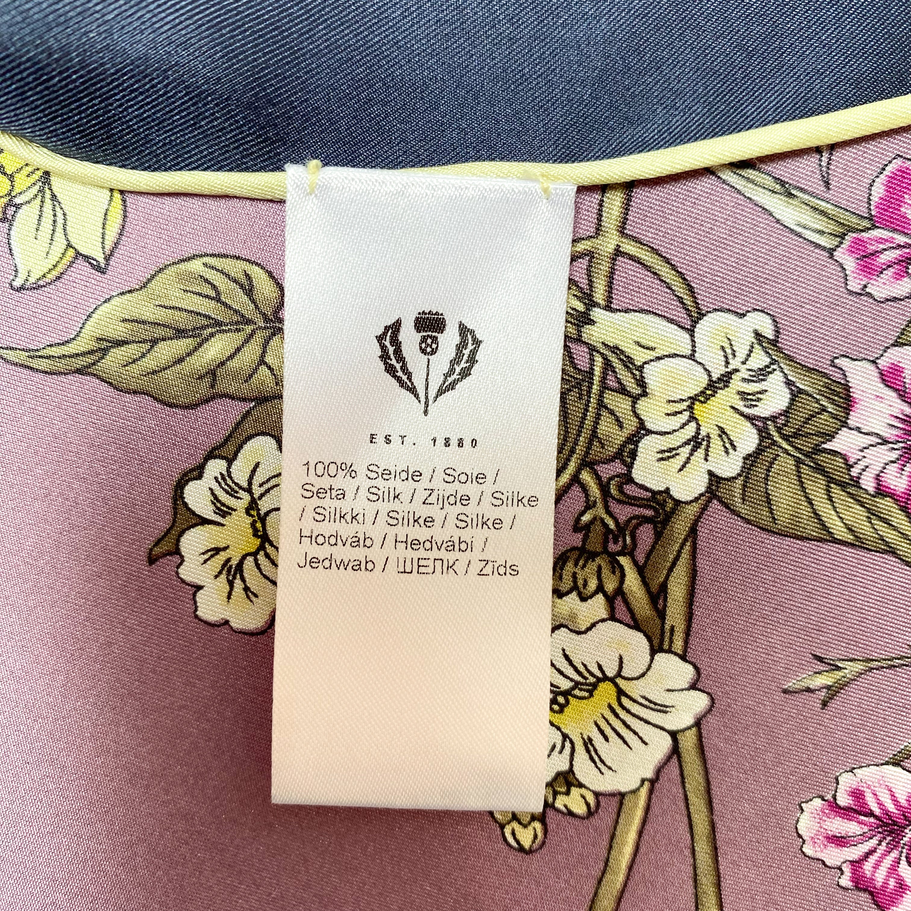 Immaculate Fraas Floral Long Silk Scarf