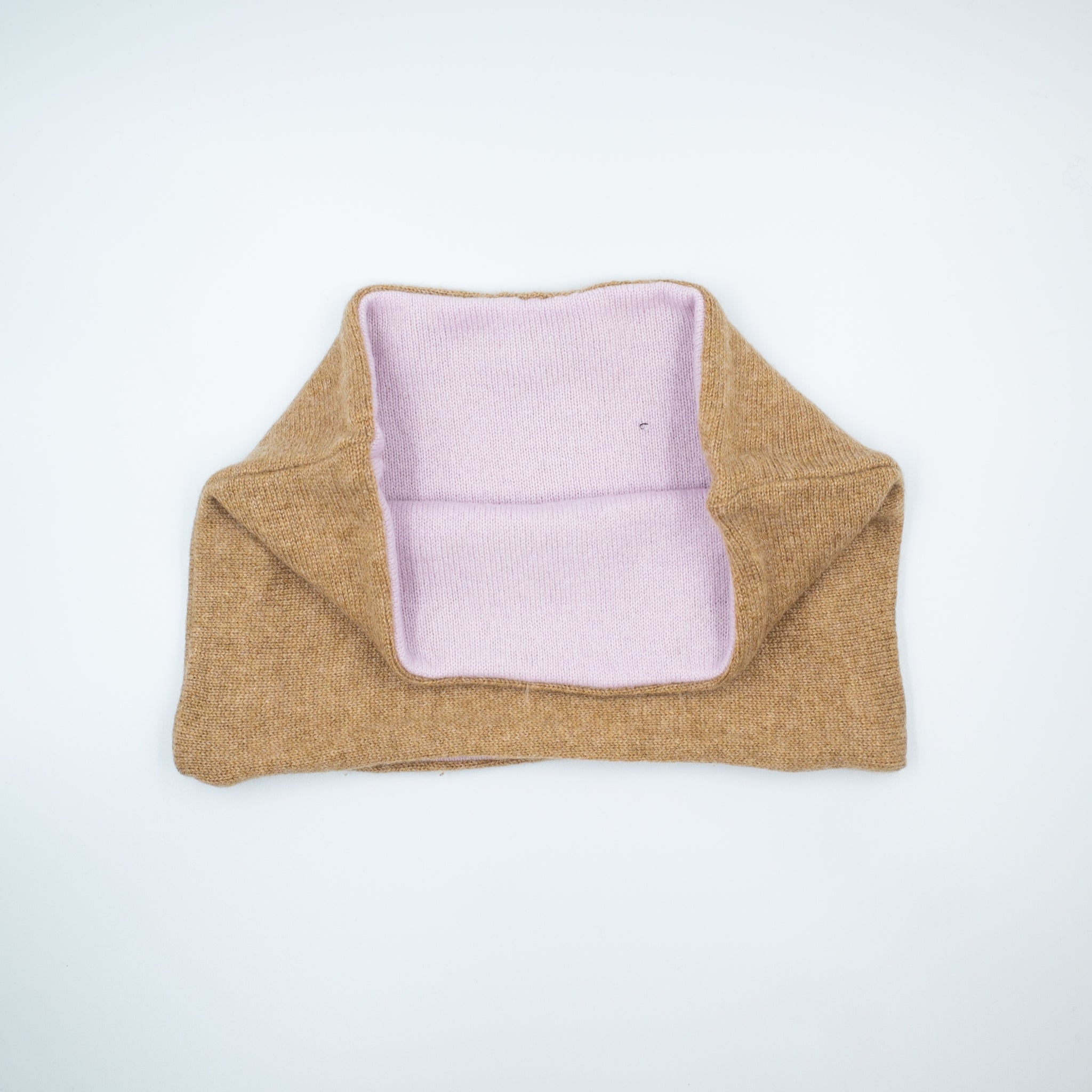 Camel and Lilac Neck Warmer