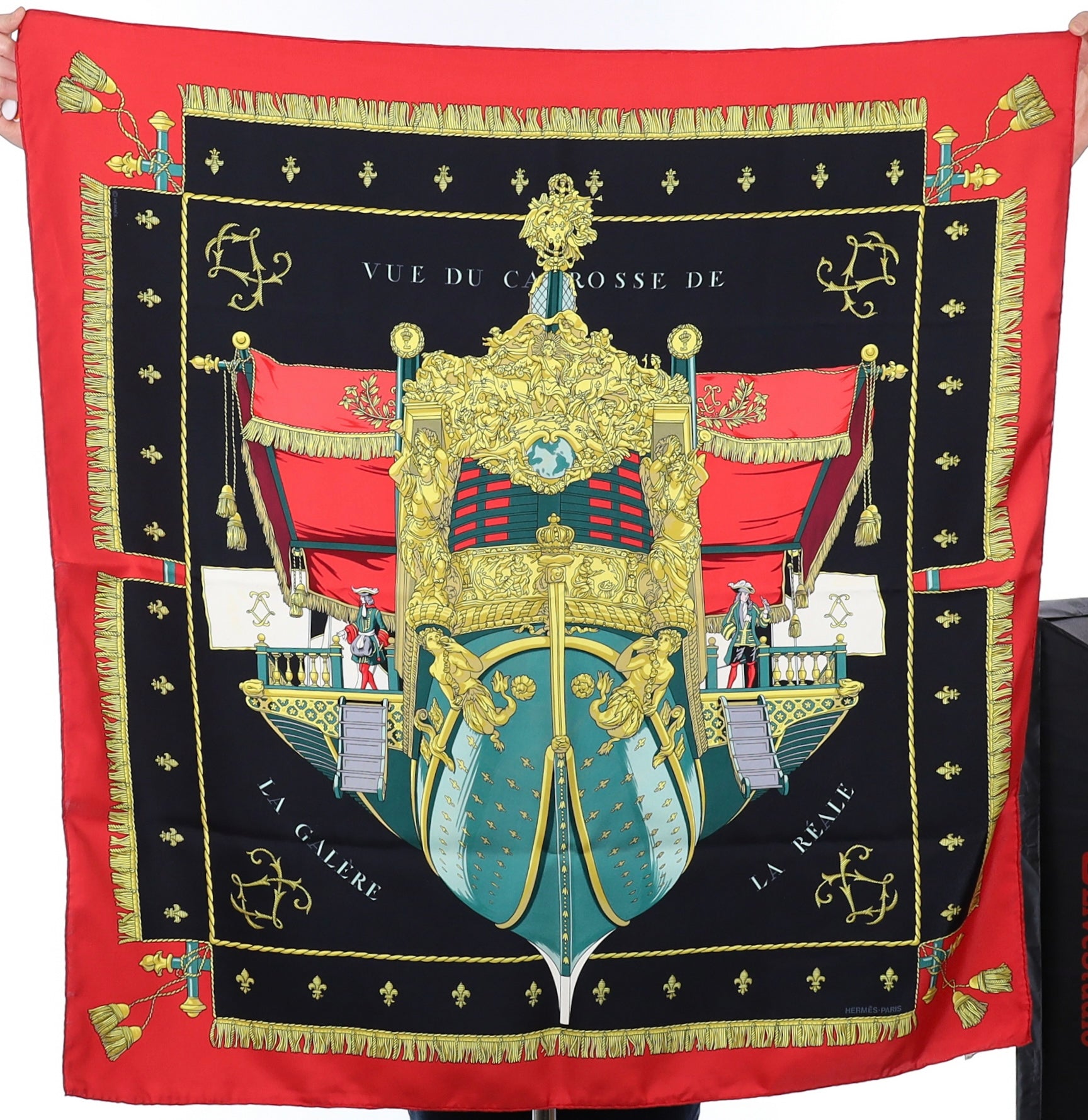 Hermès Vue du Carrosse de la Galère la Réale Silk Scarf