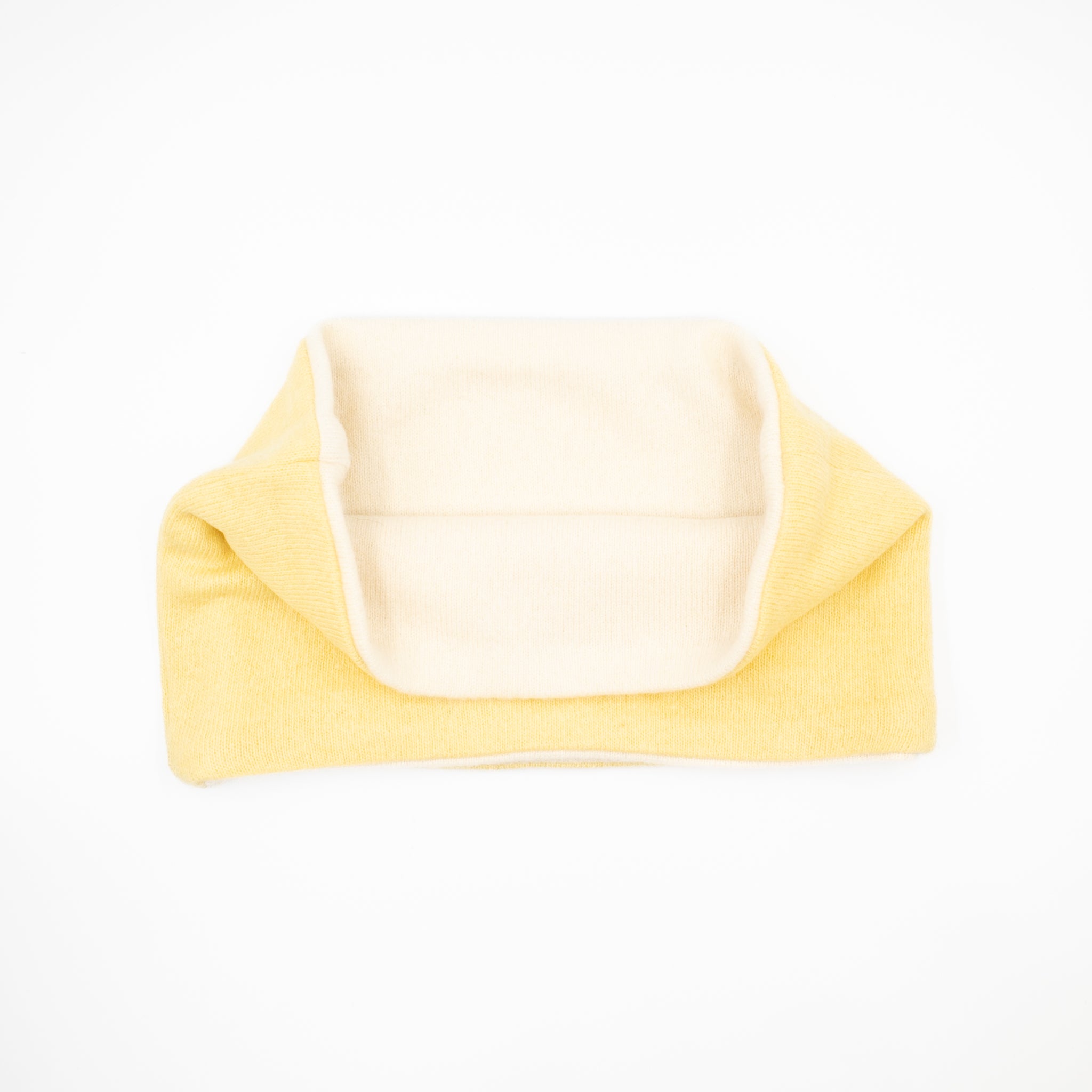 Sunshine Yellow and Ivory Neck Warmer