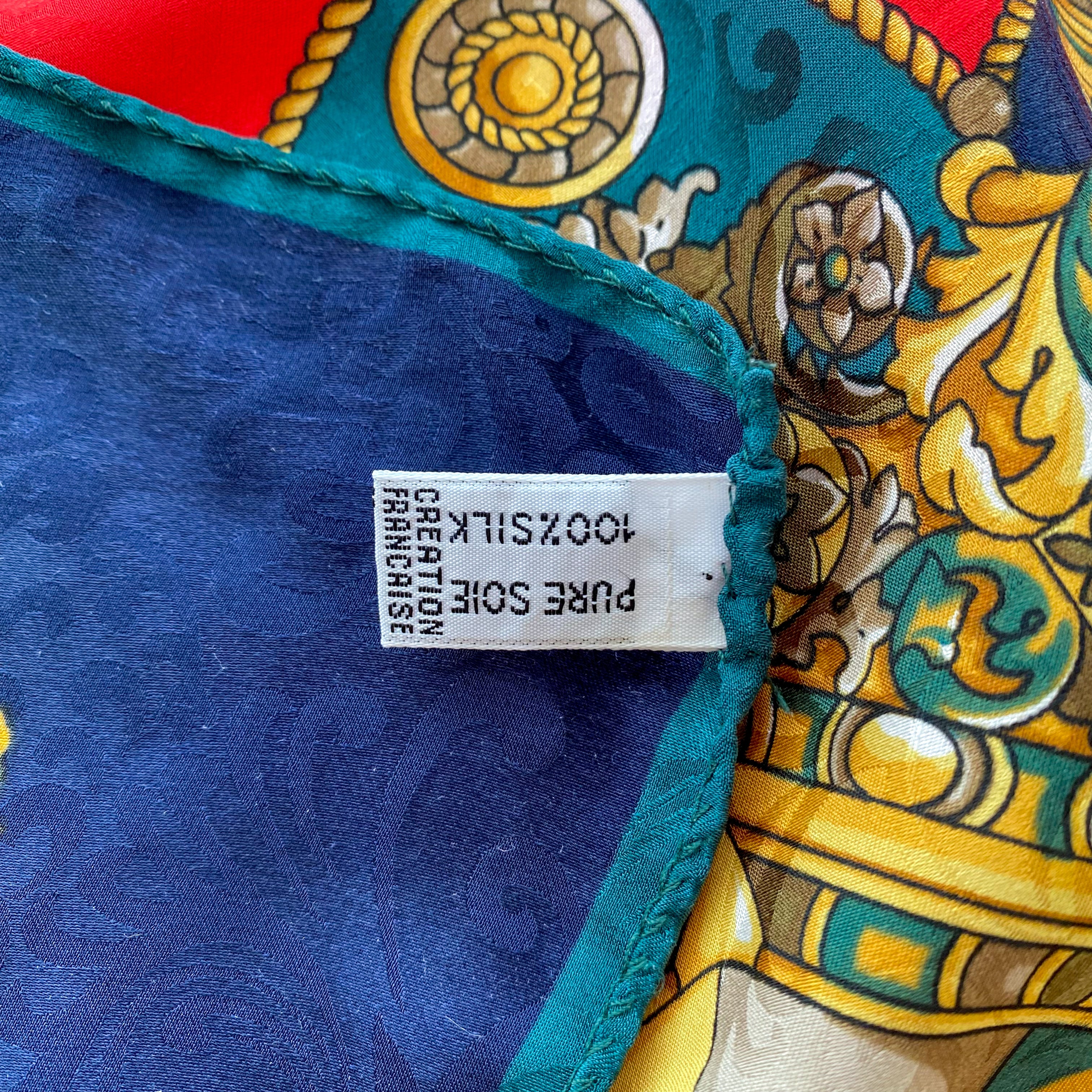 Pierre Cardin Traditional Designer Silk Scarf