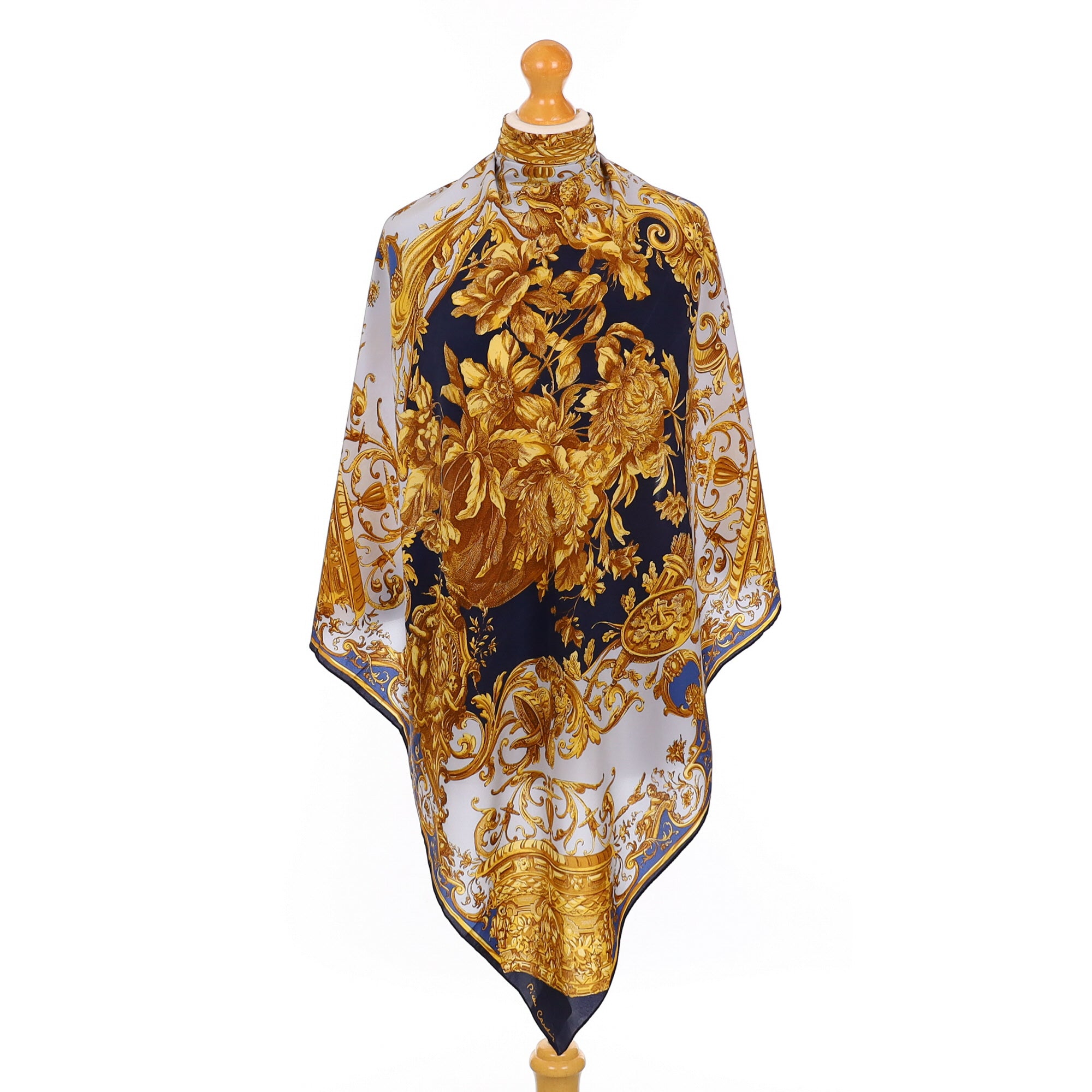 1980’s Pierre Cardin Ornate Vintage Silk Scarf