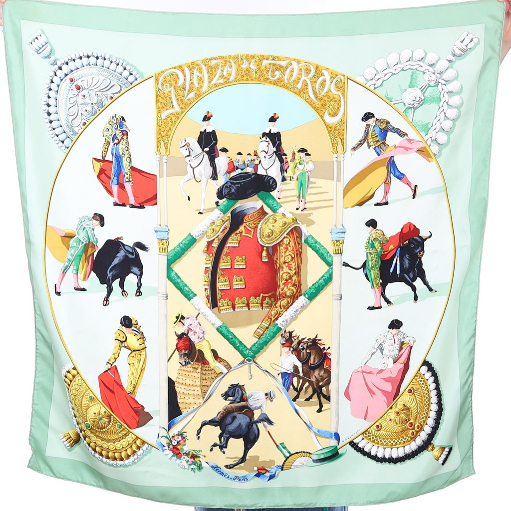 Hermès Plaza De Toros Silk Scarf Rare