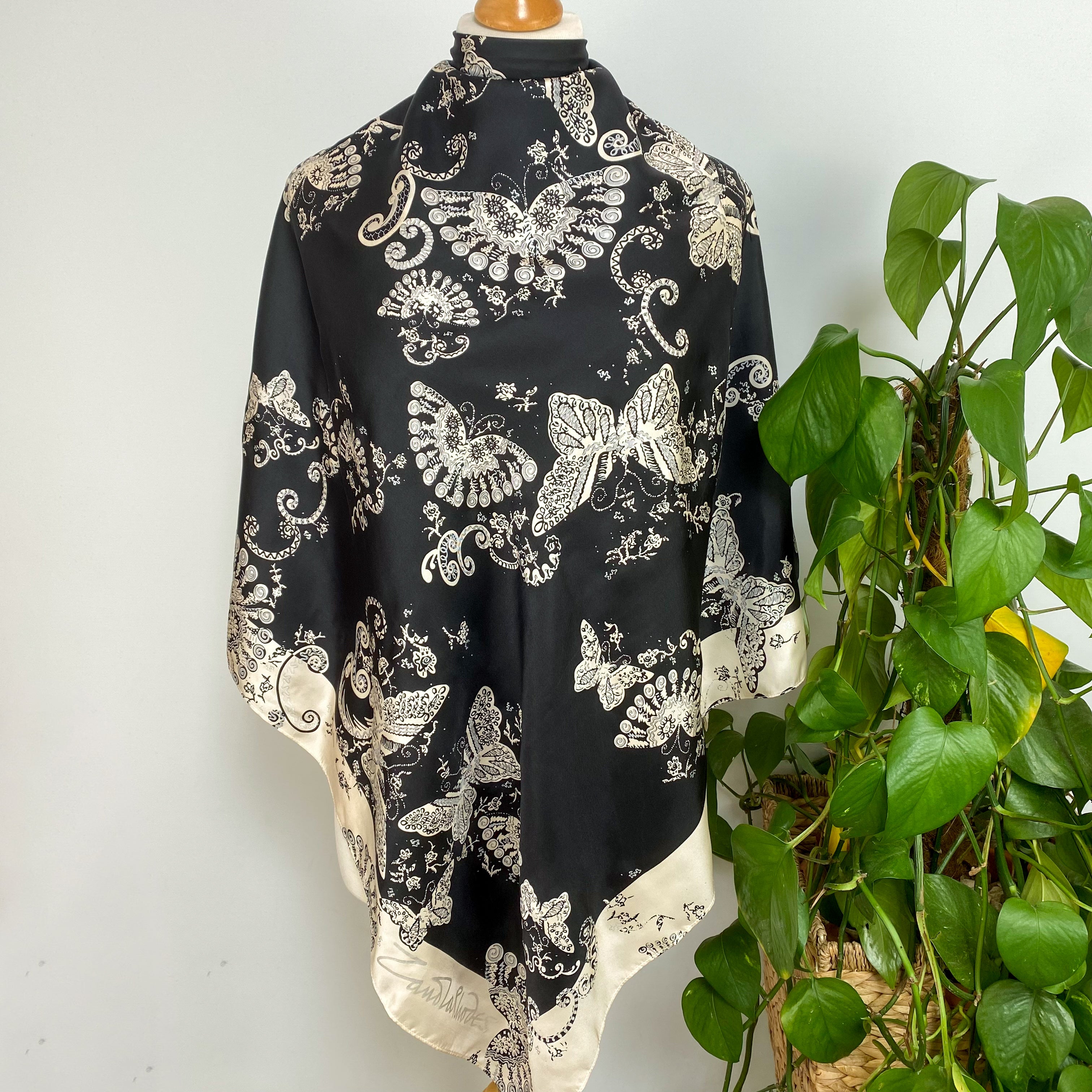 Zandra Rhodes Designer Silk Scarf