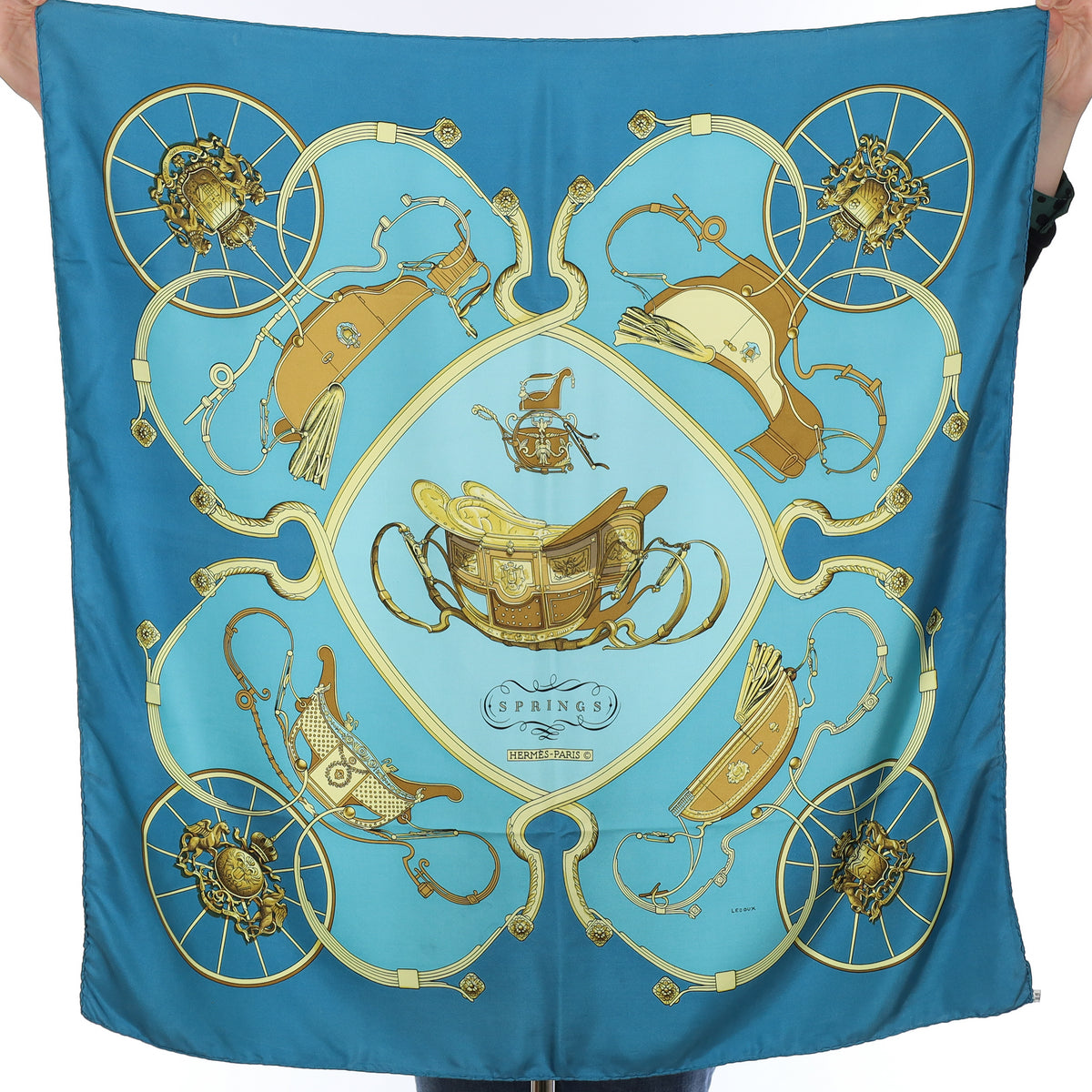 Hermès Springs Silk Scarf