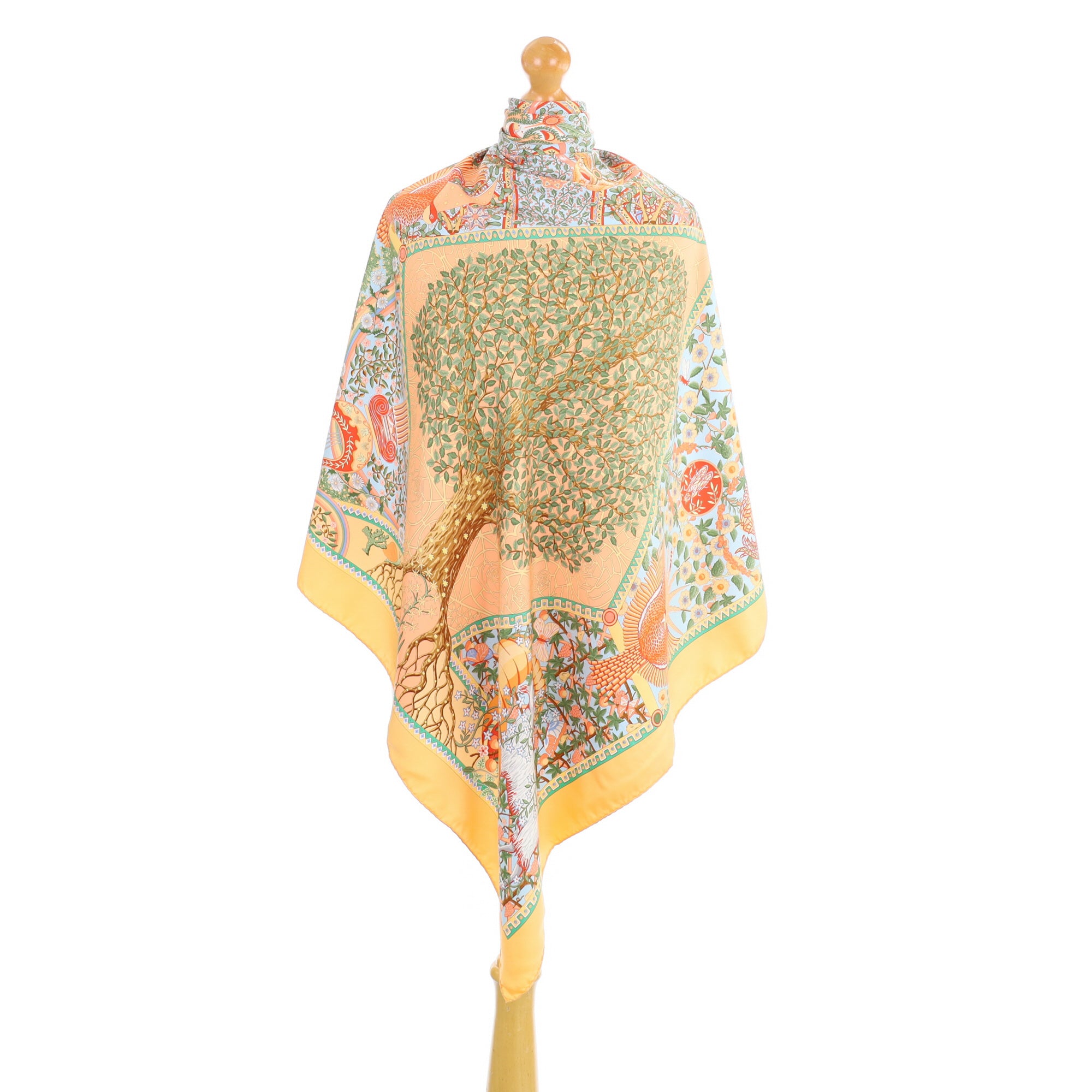 Hermès Axis Mundi Silk Scarf