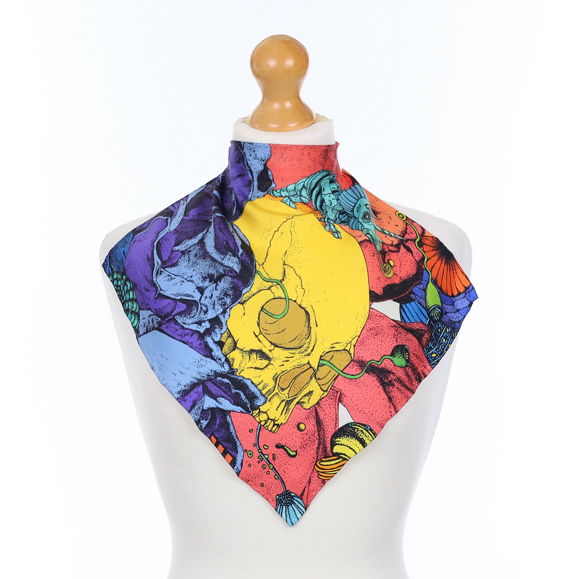 Furious Goose Silk Scarf