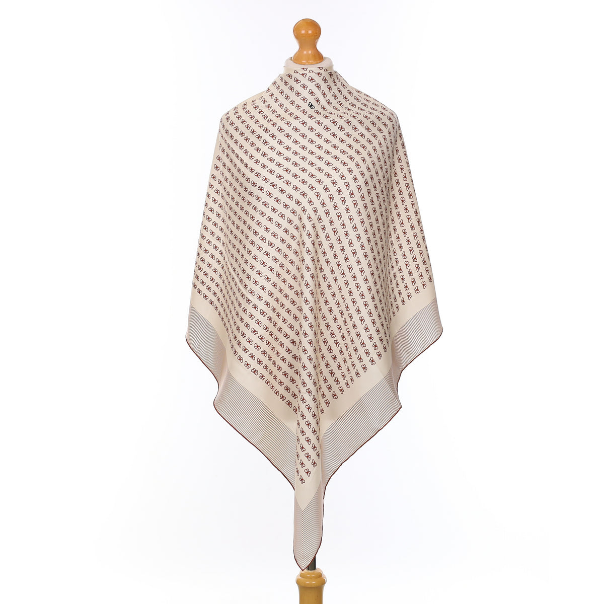 Brand New Bottega Veneta Butterfly Pattern Silk Scarf