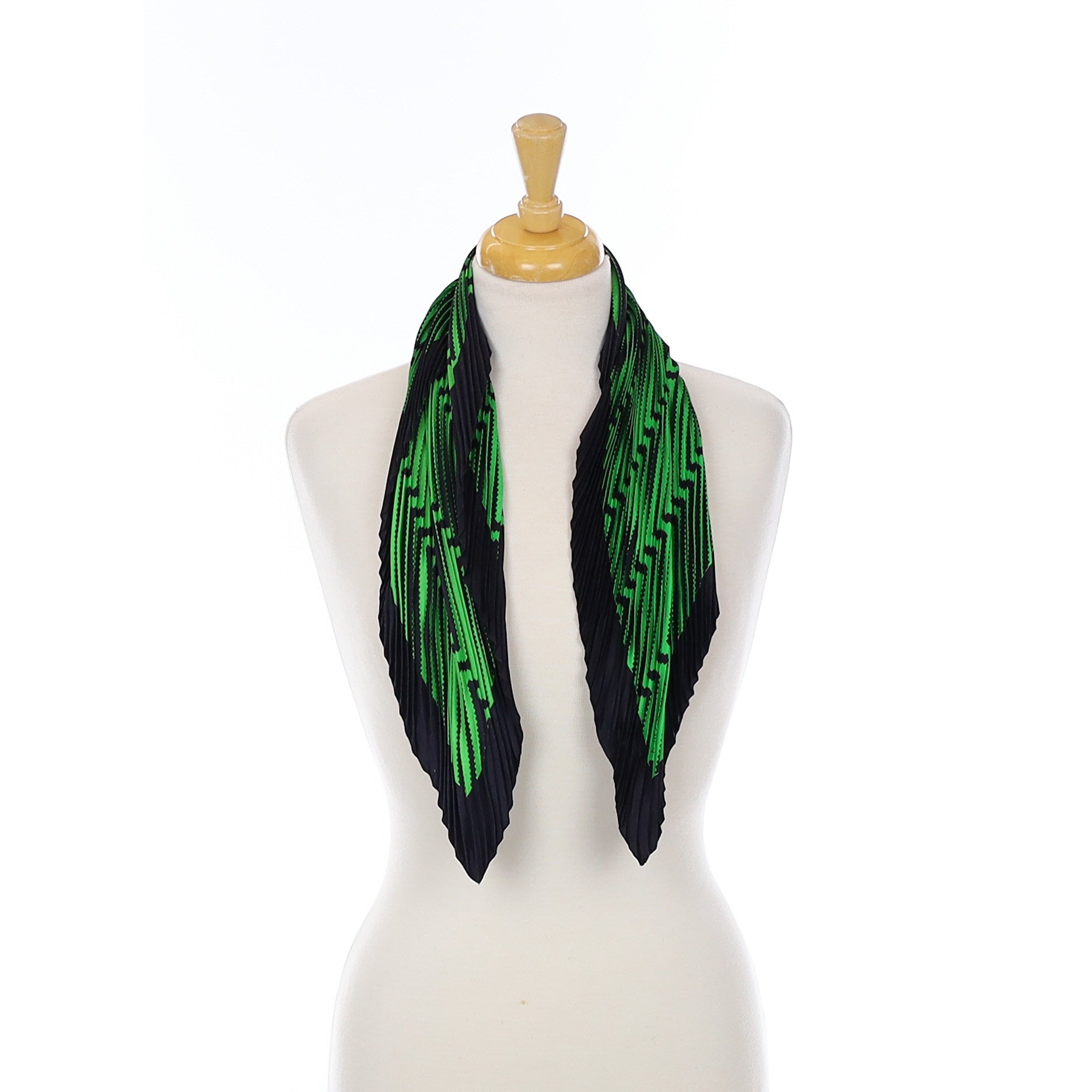 Marc Cain Pleated Silk Scarf