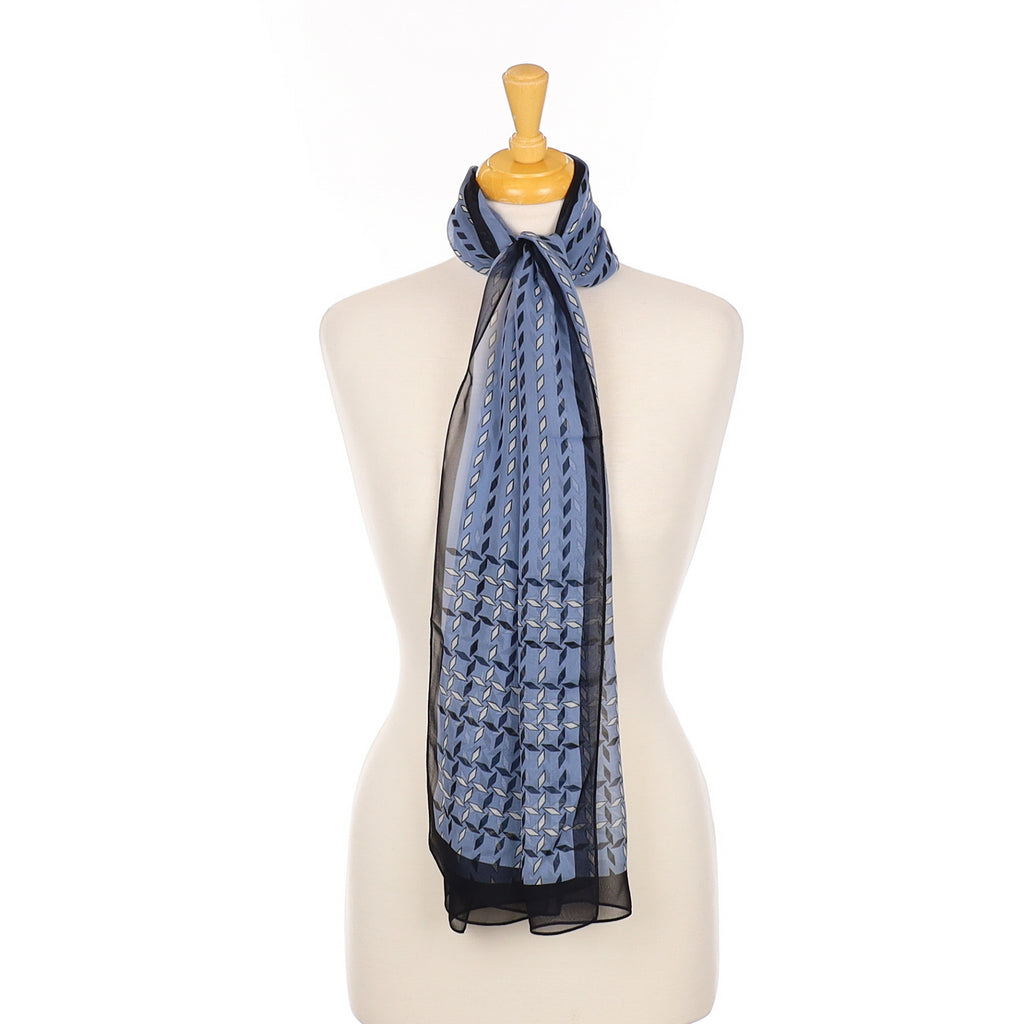Brand New Country Casuals Blue Silk Scarf