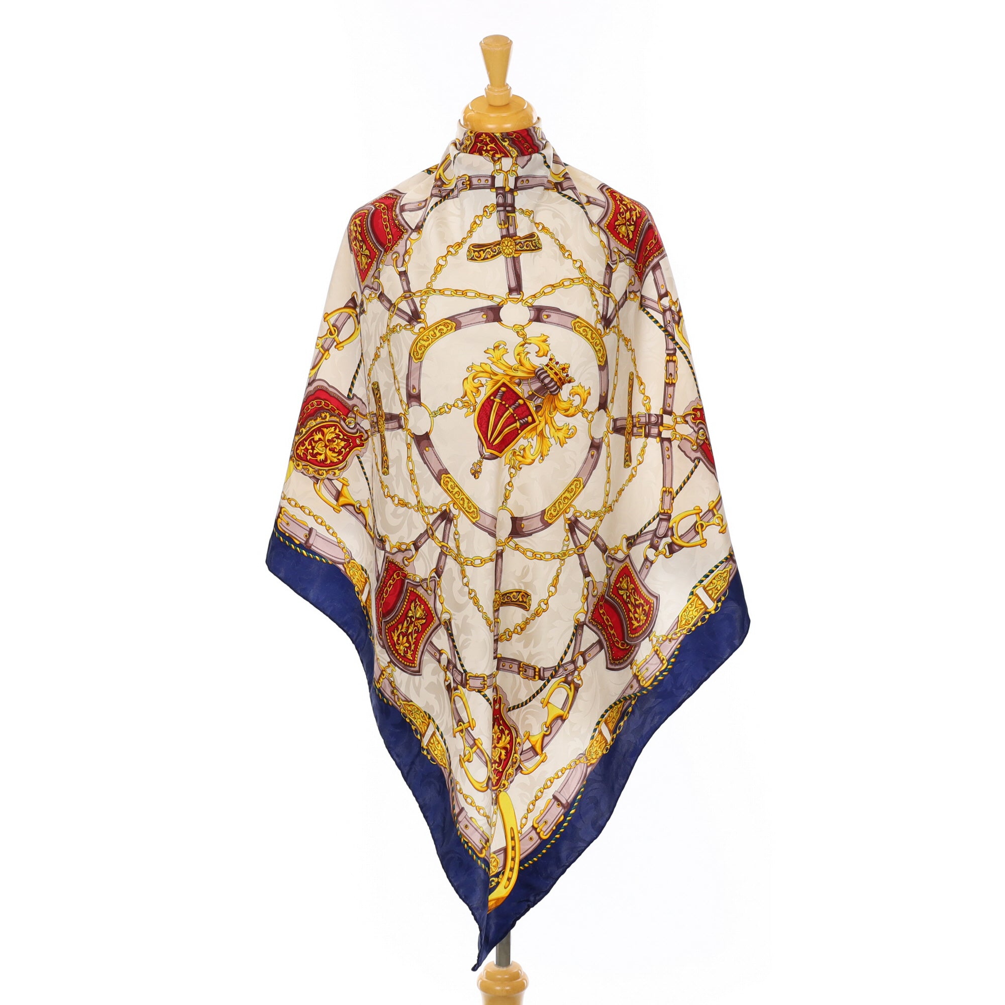 Classic Equestrian Style Silk Scarf