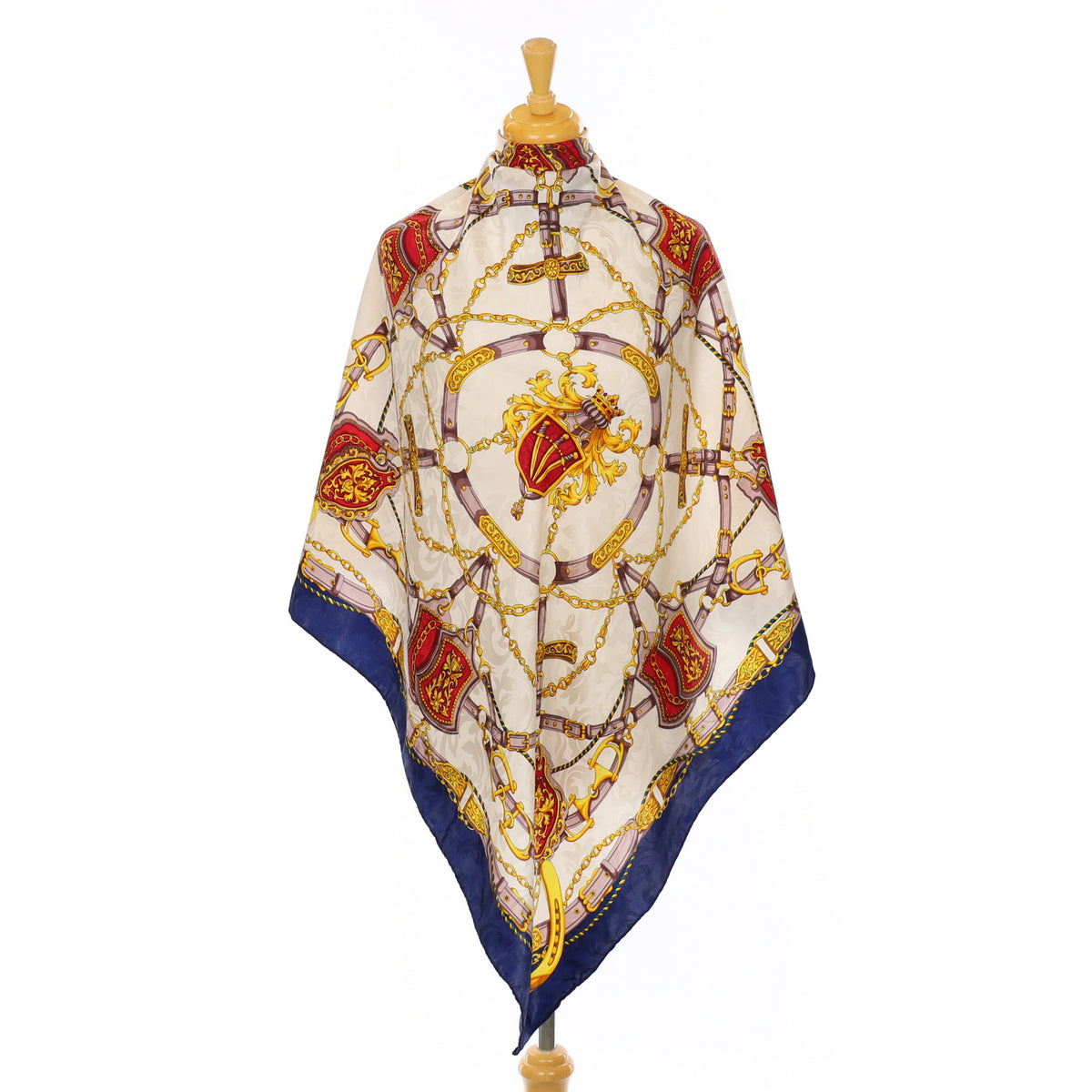 Classic Equestrian Style Silk Scarf