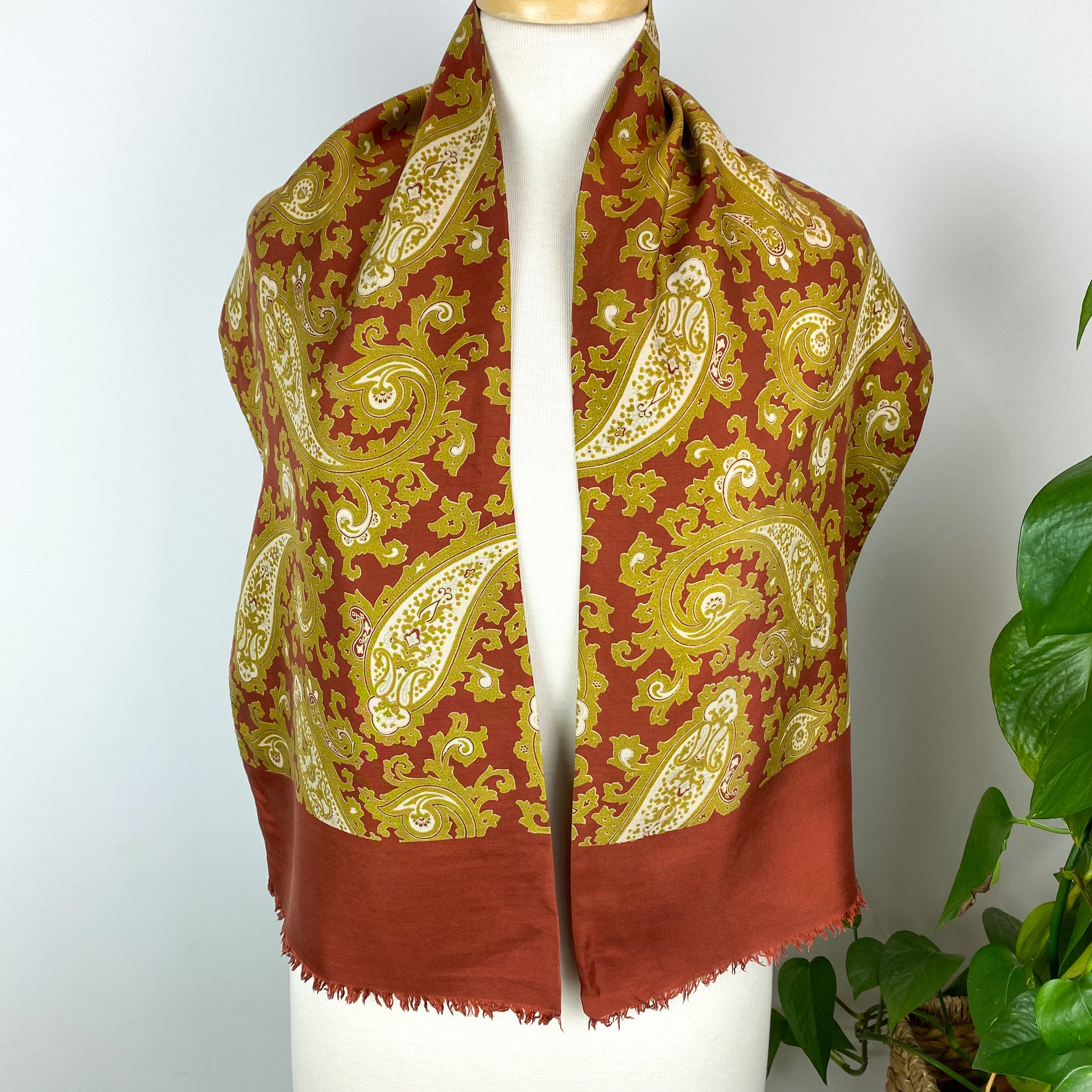 Long Italian Silk Scarf