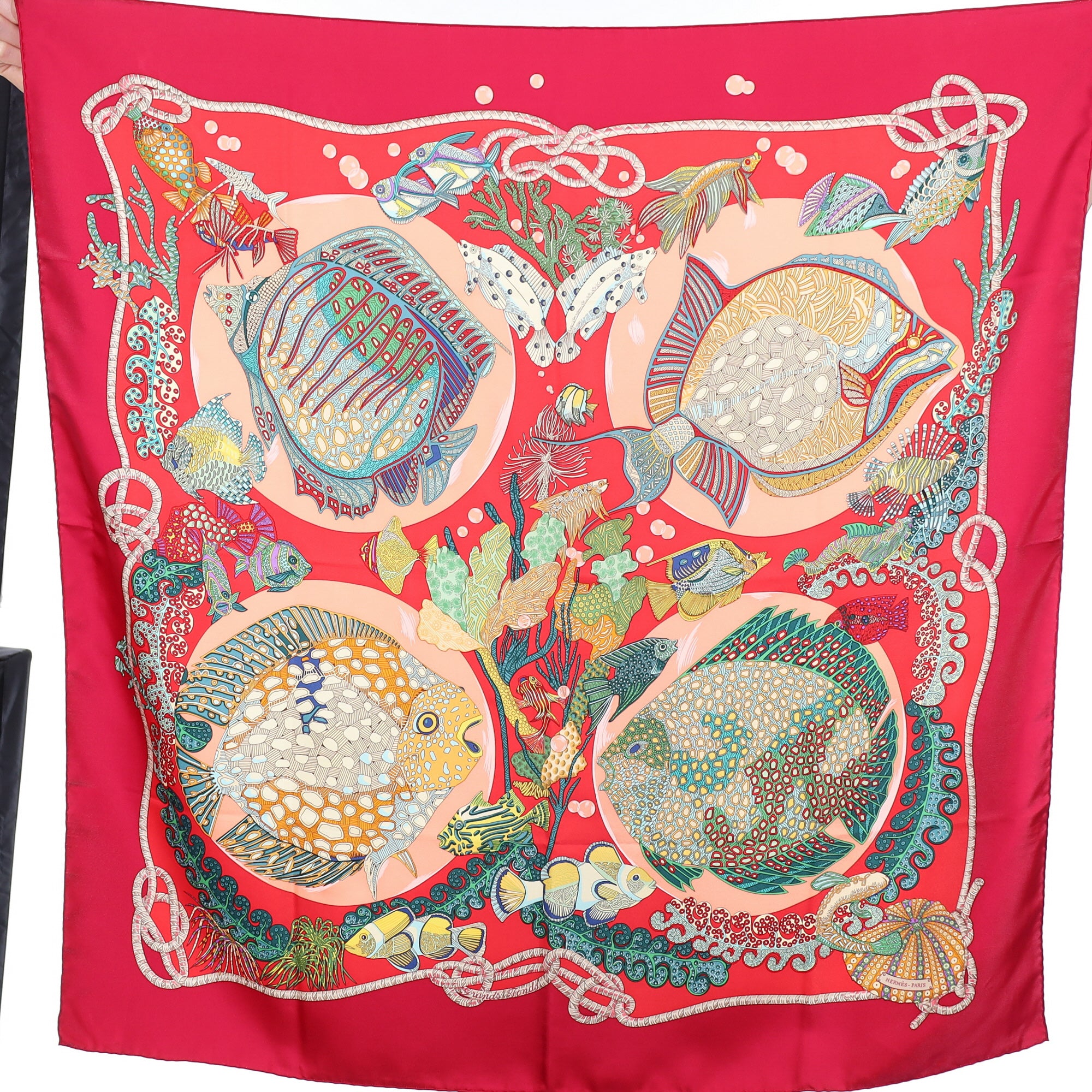 Pristine Hermès Grands Fonds Silk Scarf