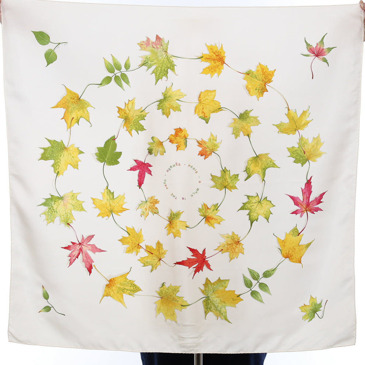 Hermès A Walk In The Park Silk Scarf