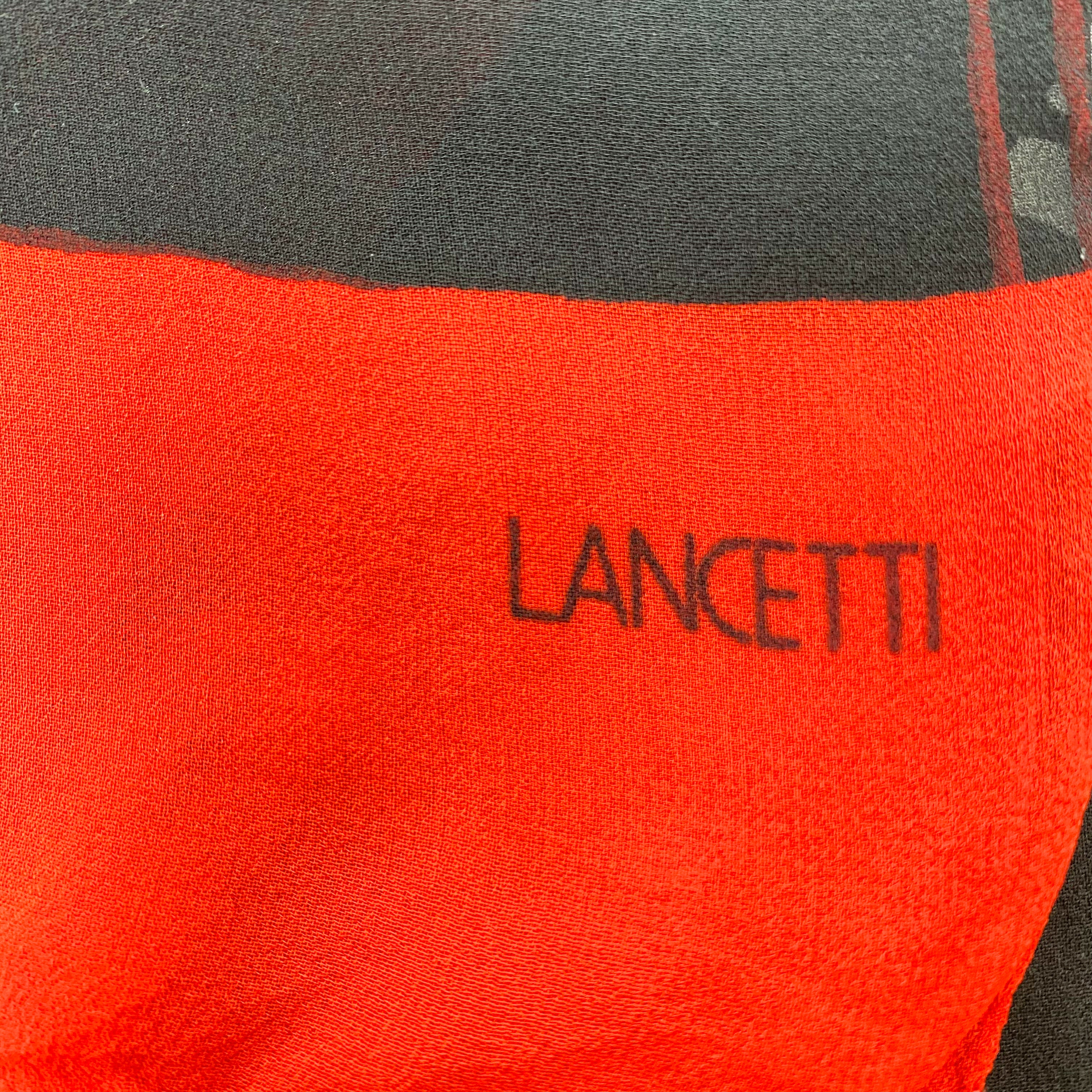 Lancetti Long Chiffon Vintage Silk Scarf