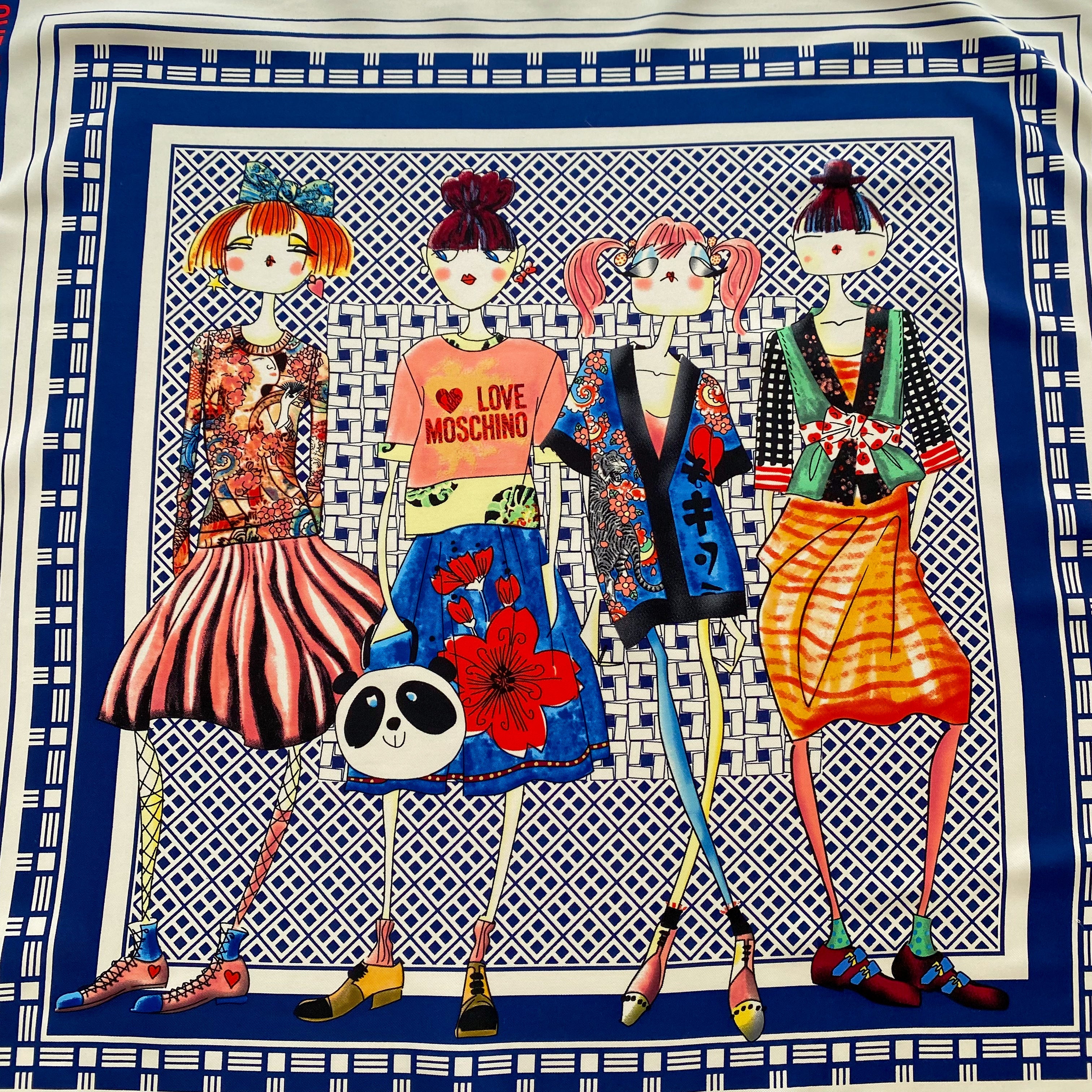 Moschino Models Silk Scarf