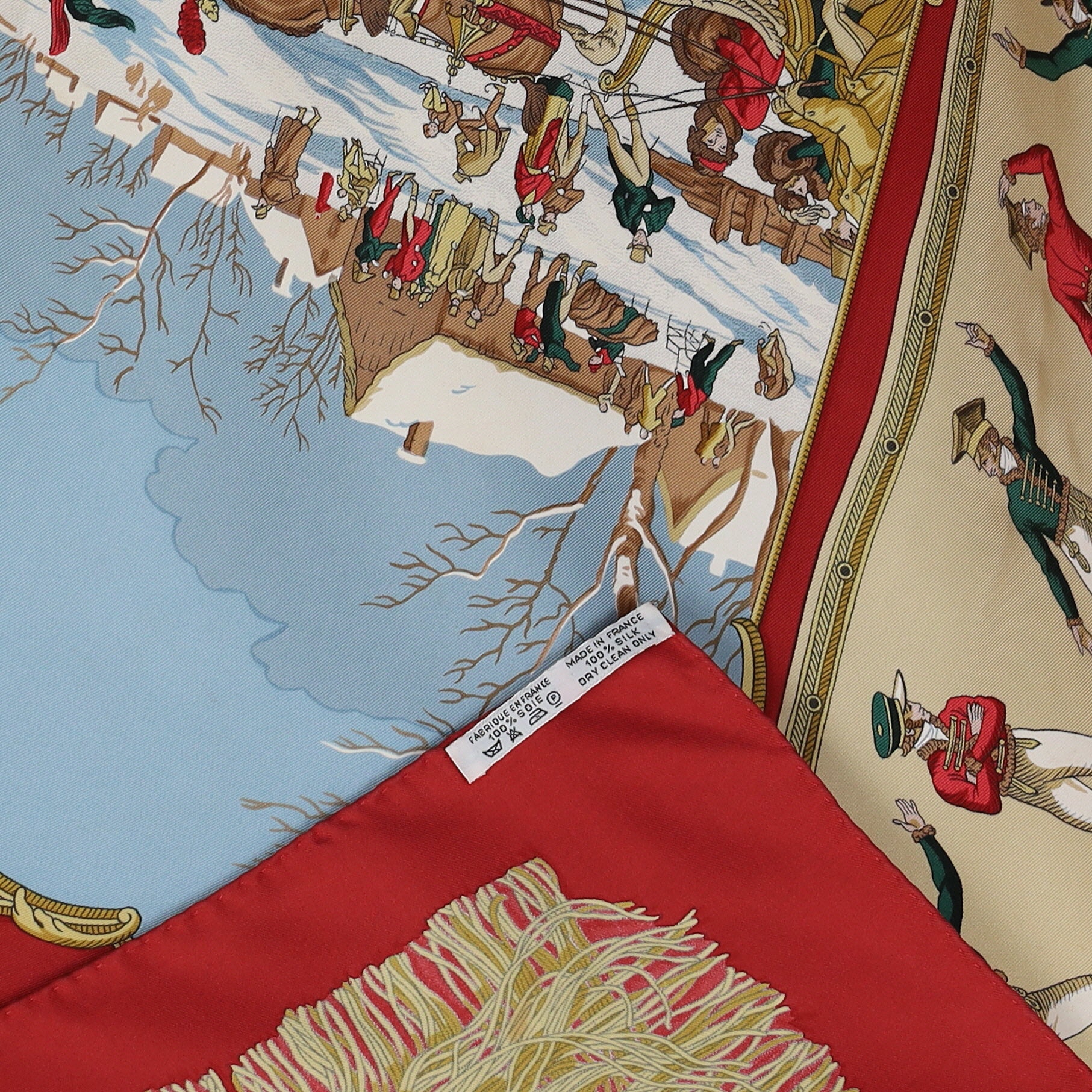 Hermès Les Plaisirs Du Froid Silk Scarf