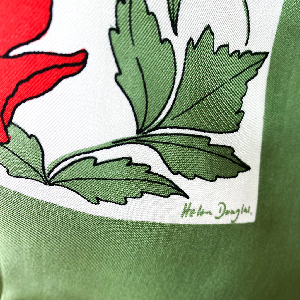 Helen Douglas Floral Silk Scarf