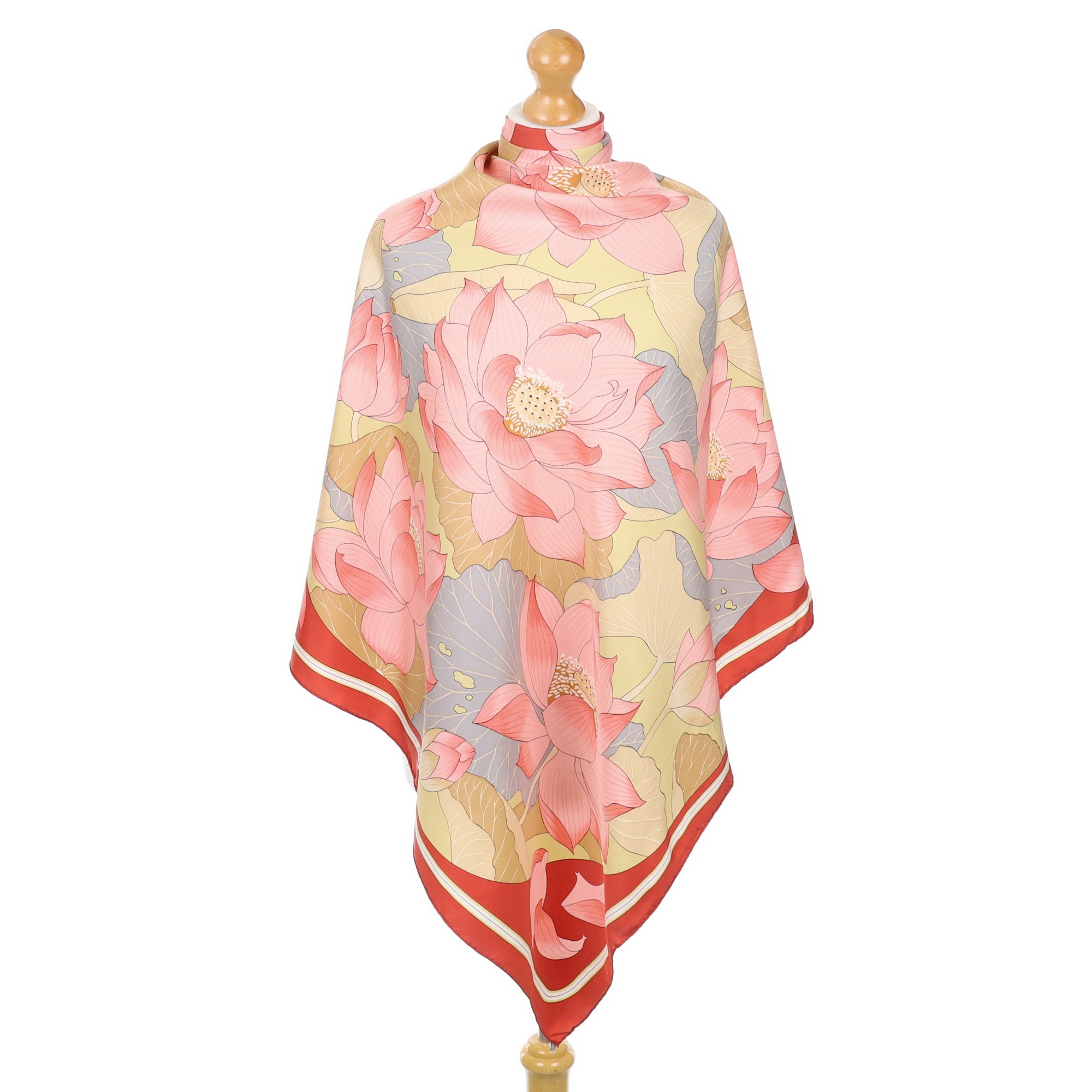 Hermès Fleurs de Lotus Silk Scarf