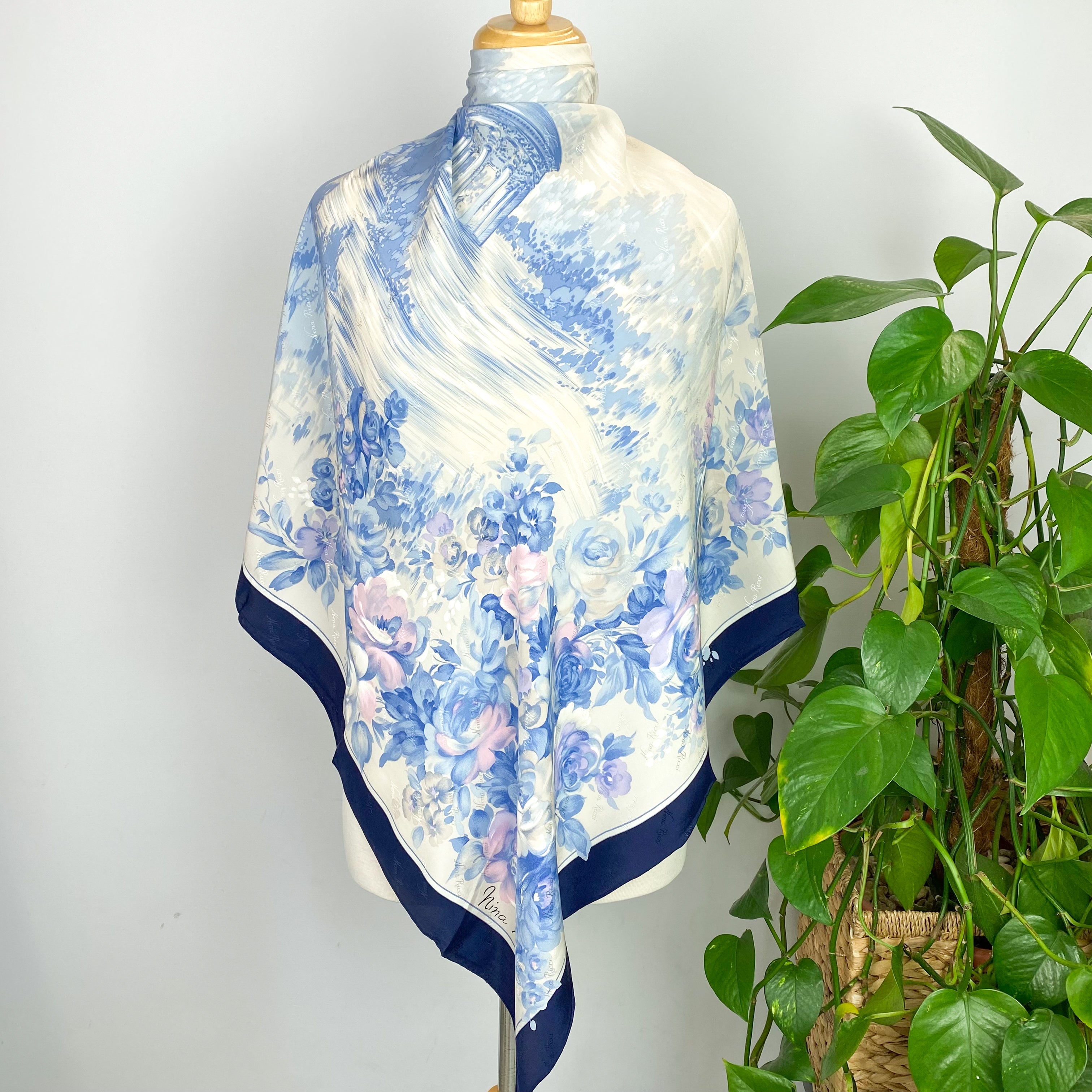 Brand New Nina Ricci Designer Silk Scarf