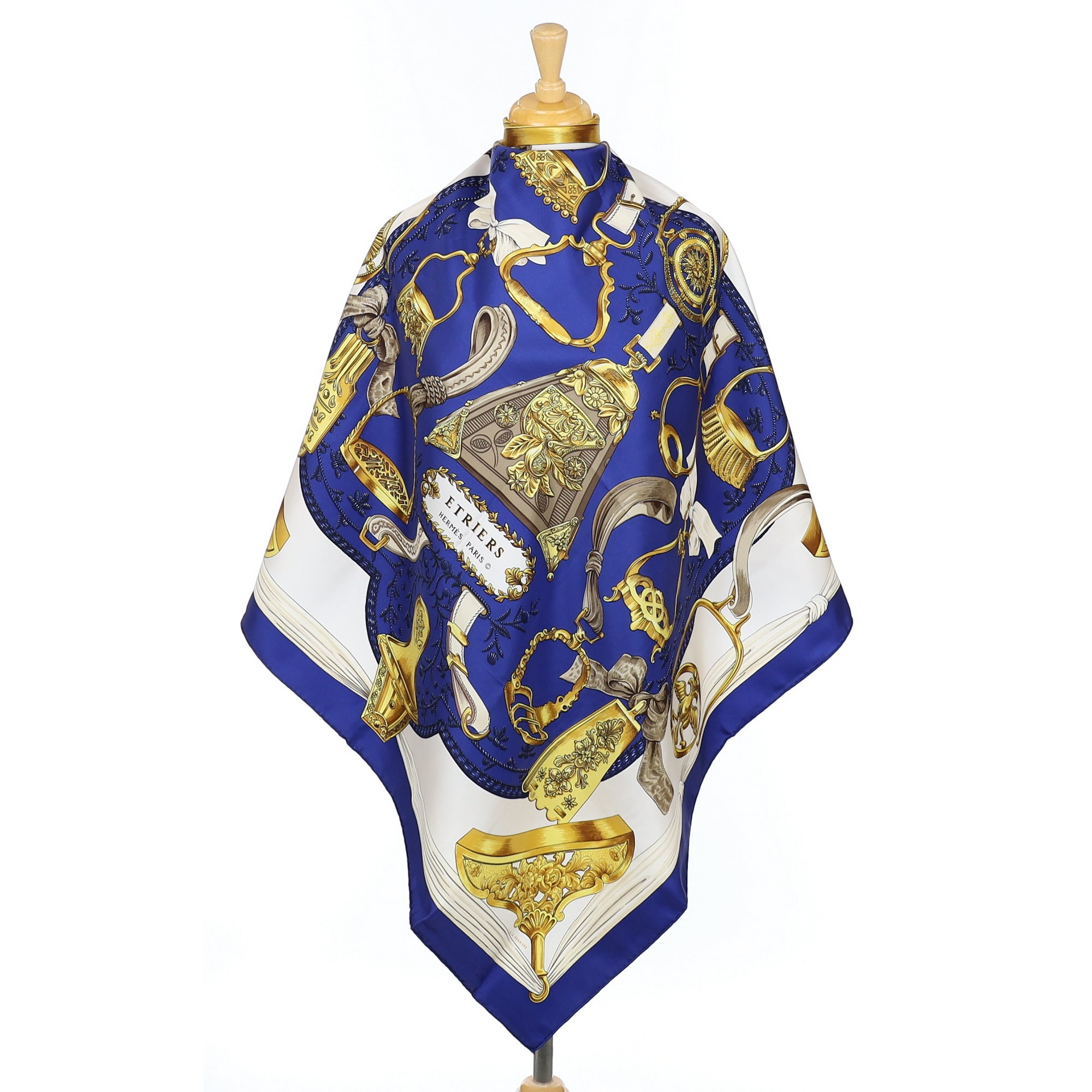 Brand New Hermès Etriers Vintage Silk Scarf