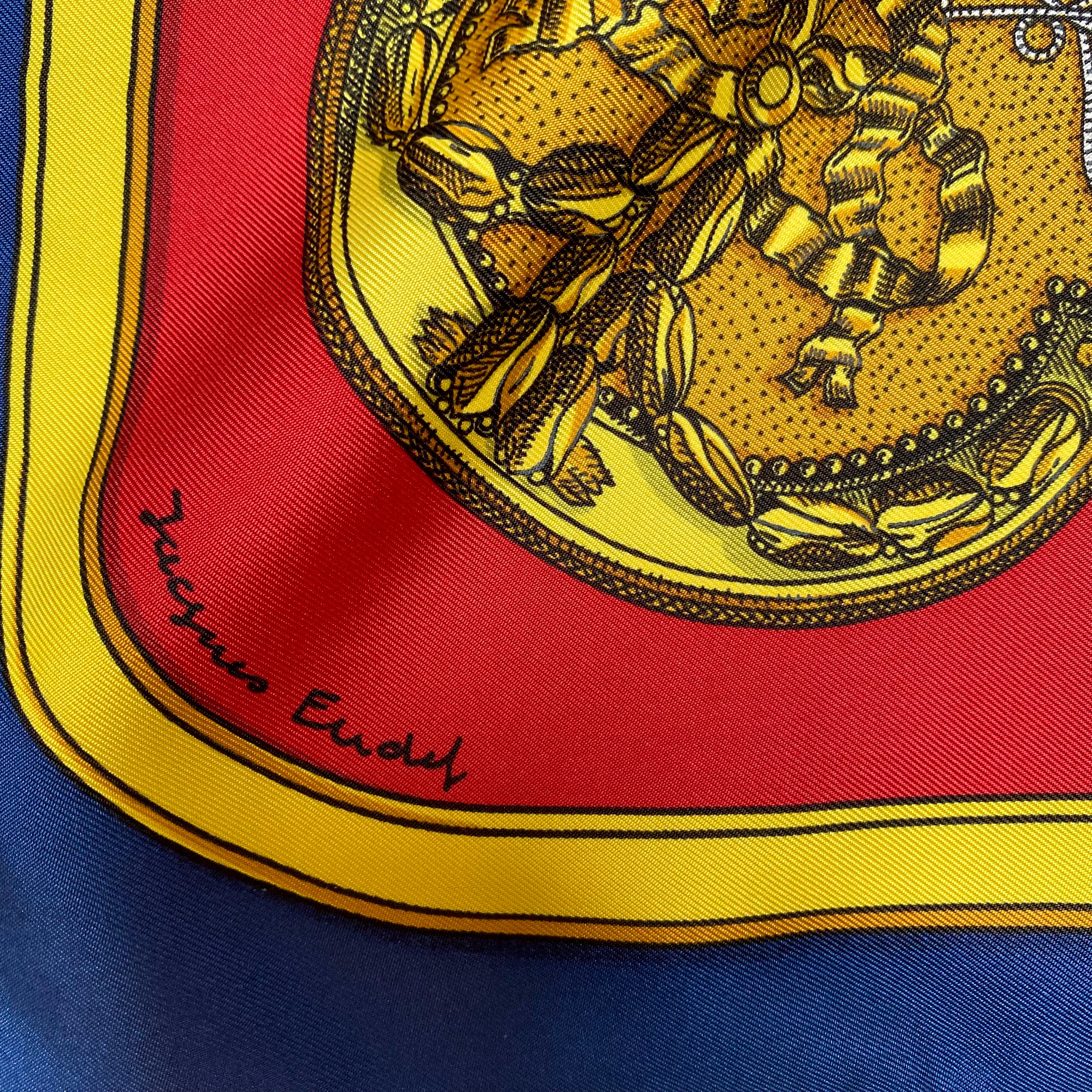 Boxed Hermès Grand Apparat Silk Scarf